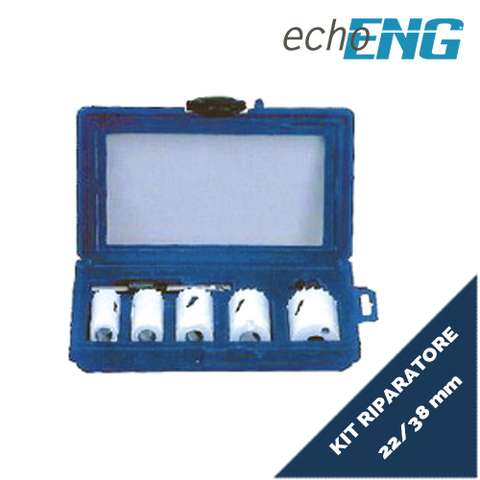 Set of 5 bi-metal HSS hole saws 22 - 38 mm plastic case - UT 10 STG1