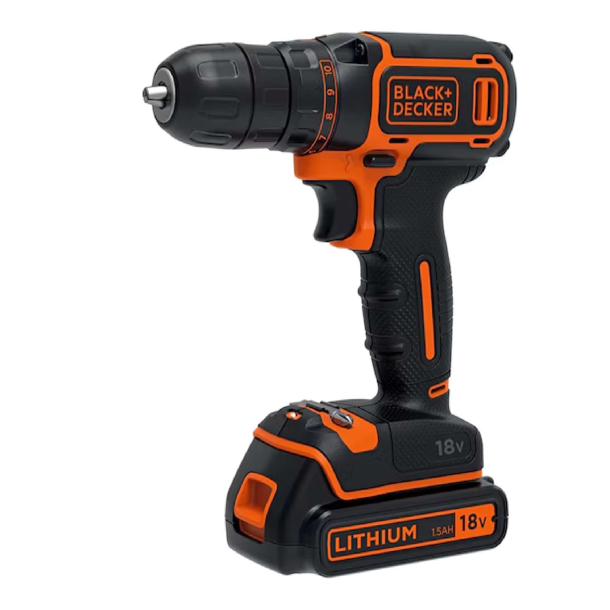 18V cordless drill driver + dual battery - Black&Decker BDCDC18KB-QW
