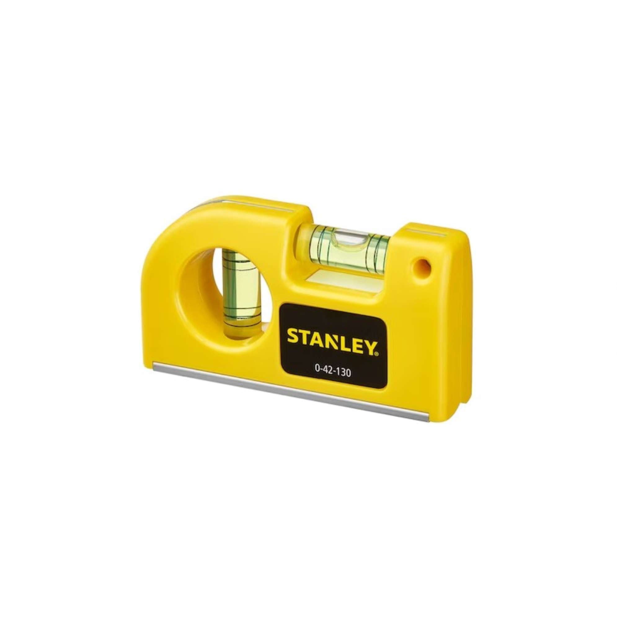 Pocket spirit level with slotted magnetic base - Stanley 0-42-130