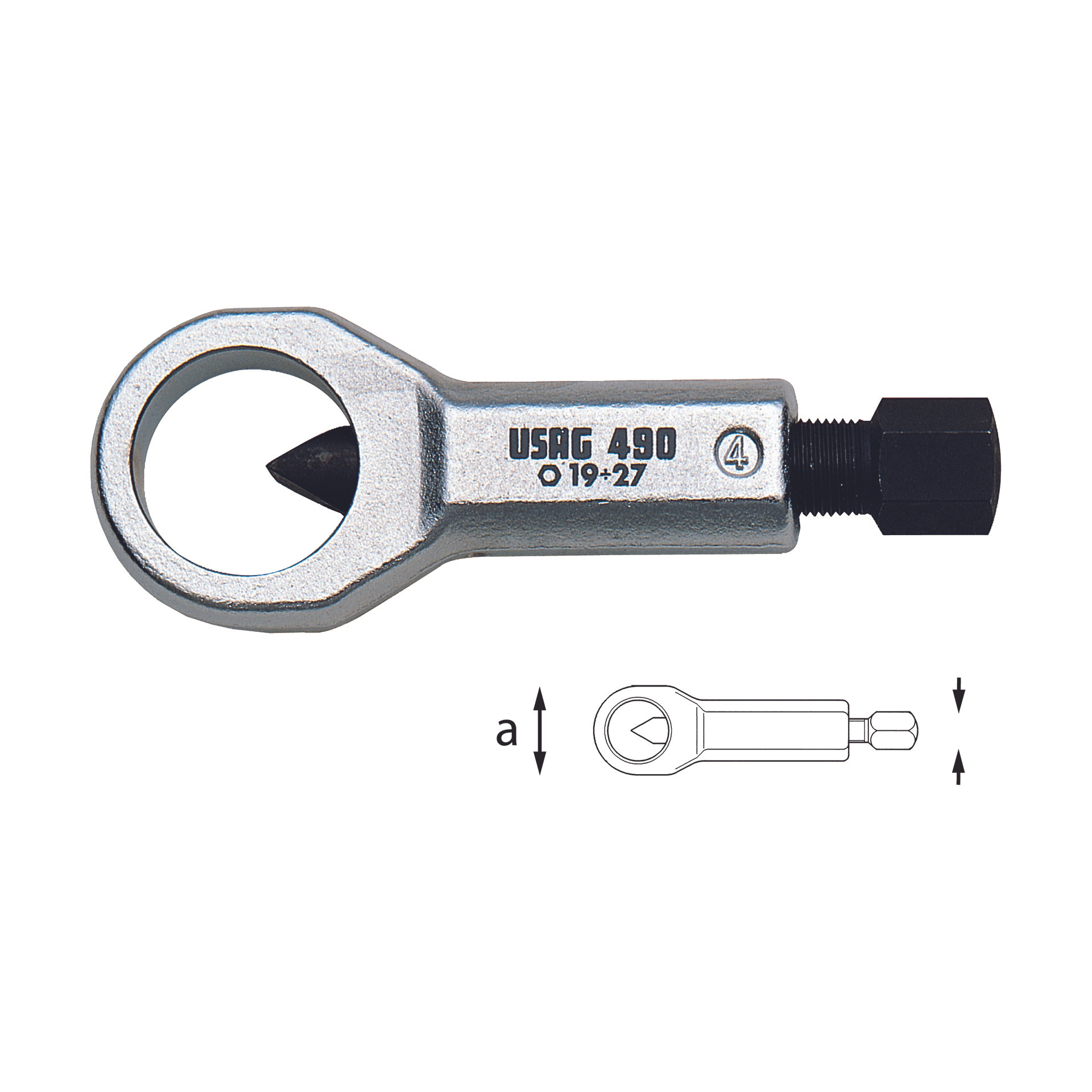 Hexagonal nut splitters 1624 without damaging screws 490/3 U04900003 USAG