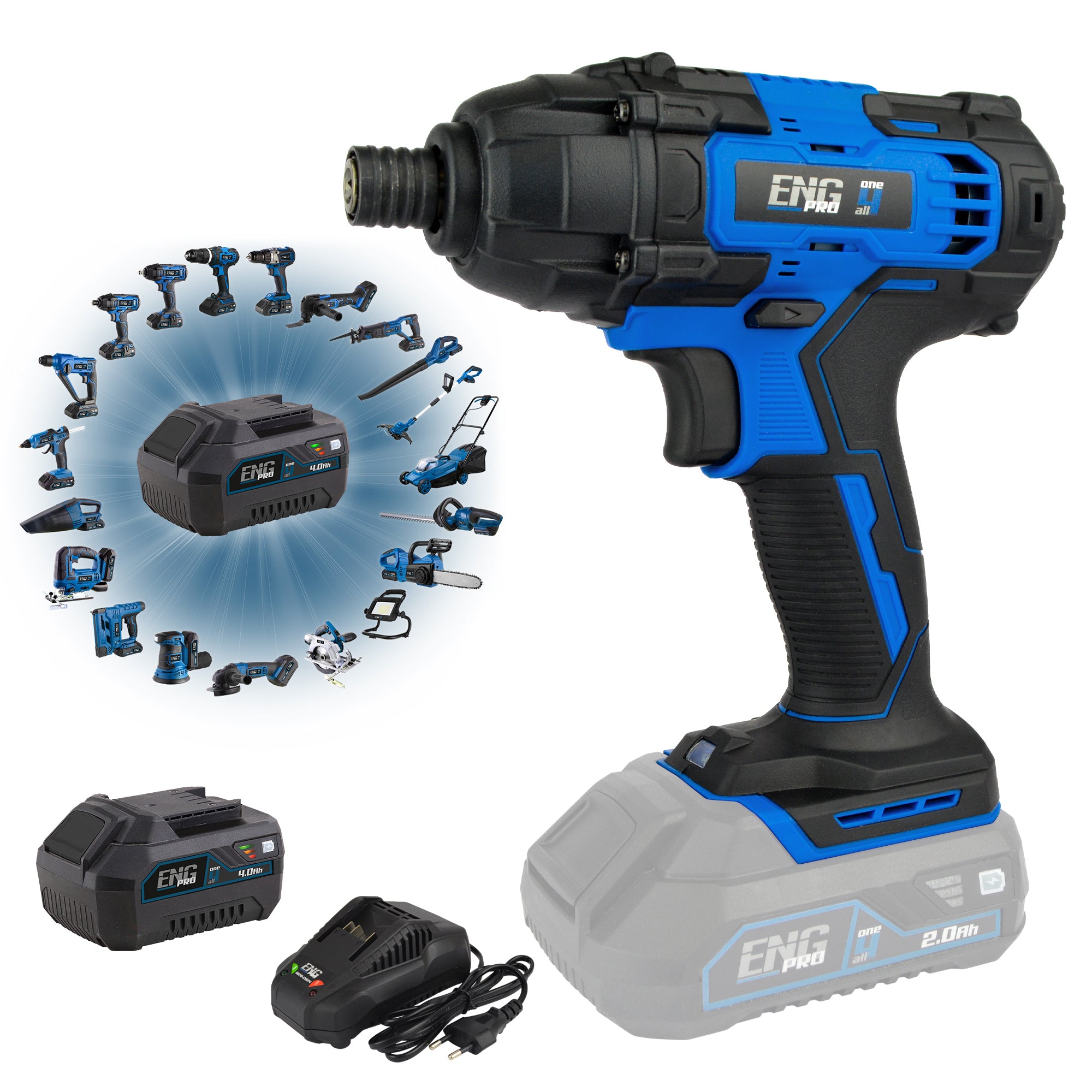 Impact wrench 1/4" professional 180 Nm ONE4ALL - ENG PRO 1B20-AI14