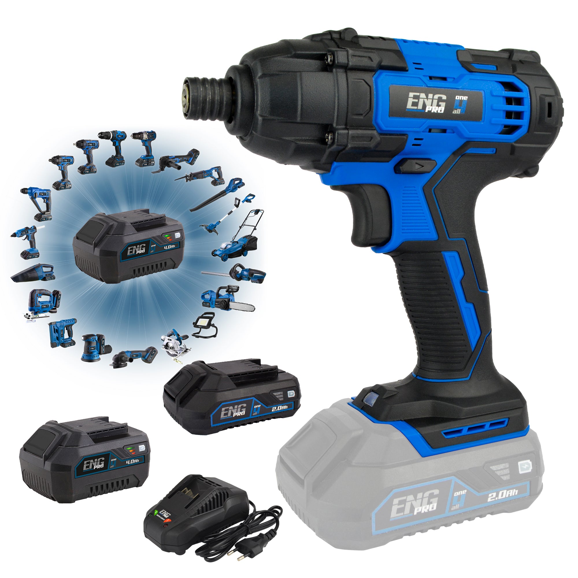 Impact wrench 1/4" professional 180 Nm ONE4ALL - ENG PRO 1B20-AI14