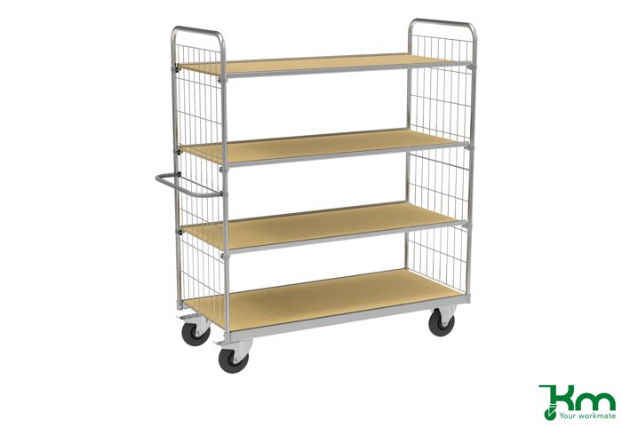 4 ESD-angepasste Regalböden L x B x H 1590 x 650 x 1695 mm - Kongamek
