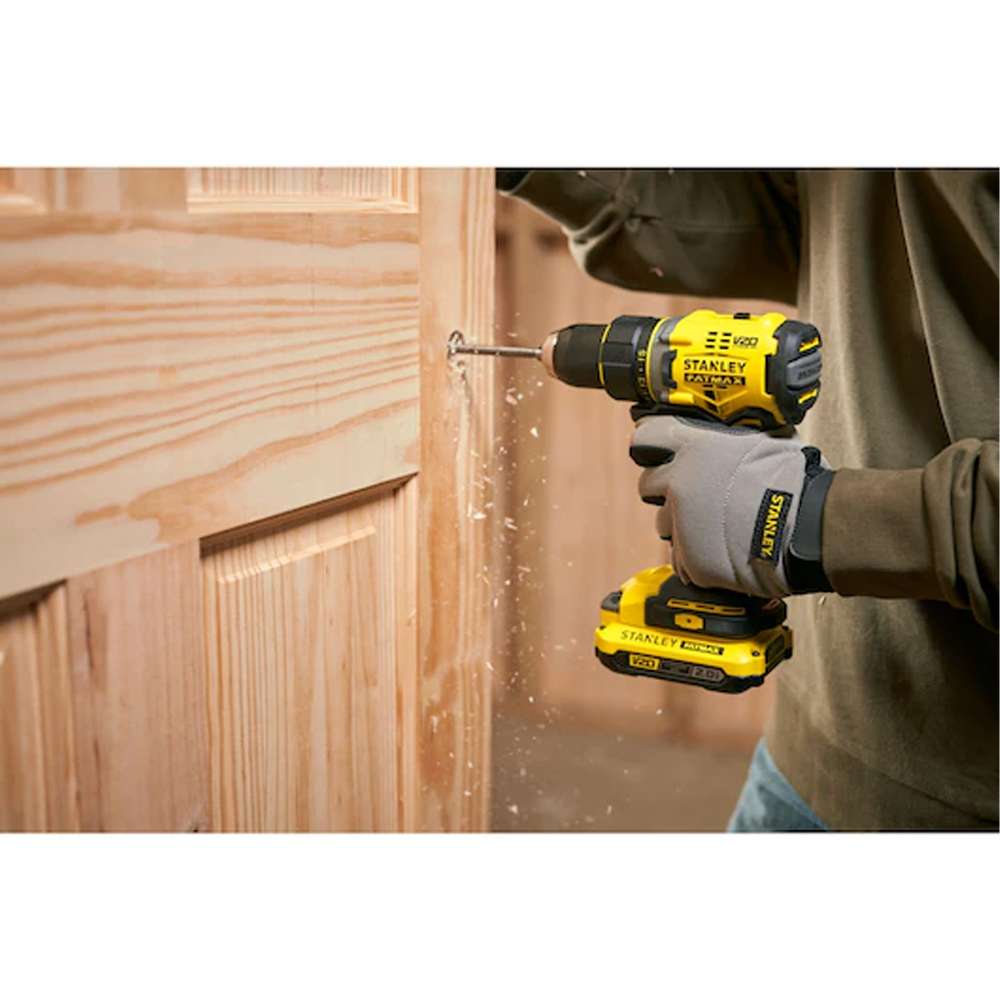 Cordless drill driver brushless 18V V20 Stanley Fatmax 2.0Ah SFMCD720D2K-QW