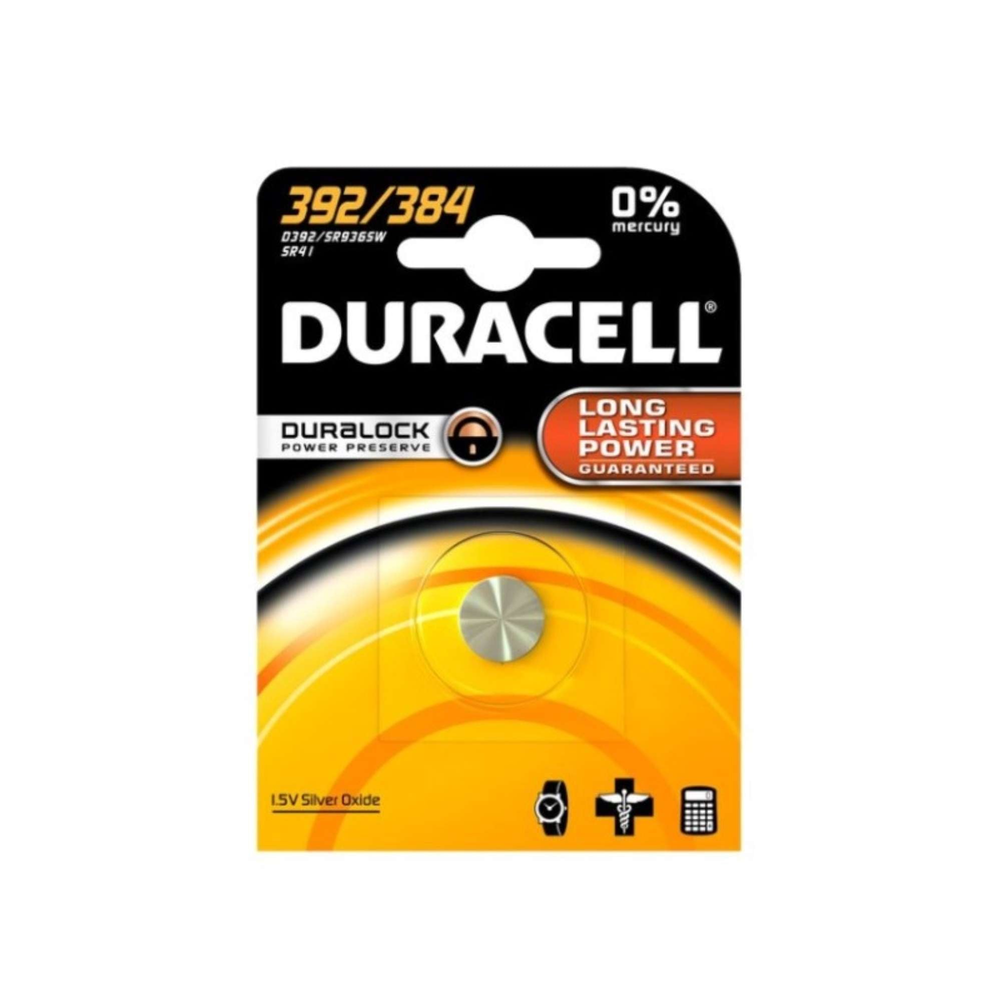 SR41 1.5V Pellet Battery - DURACELL 392/384 DU87