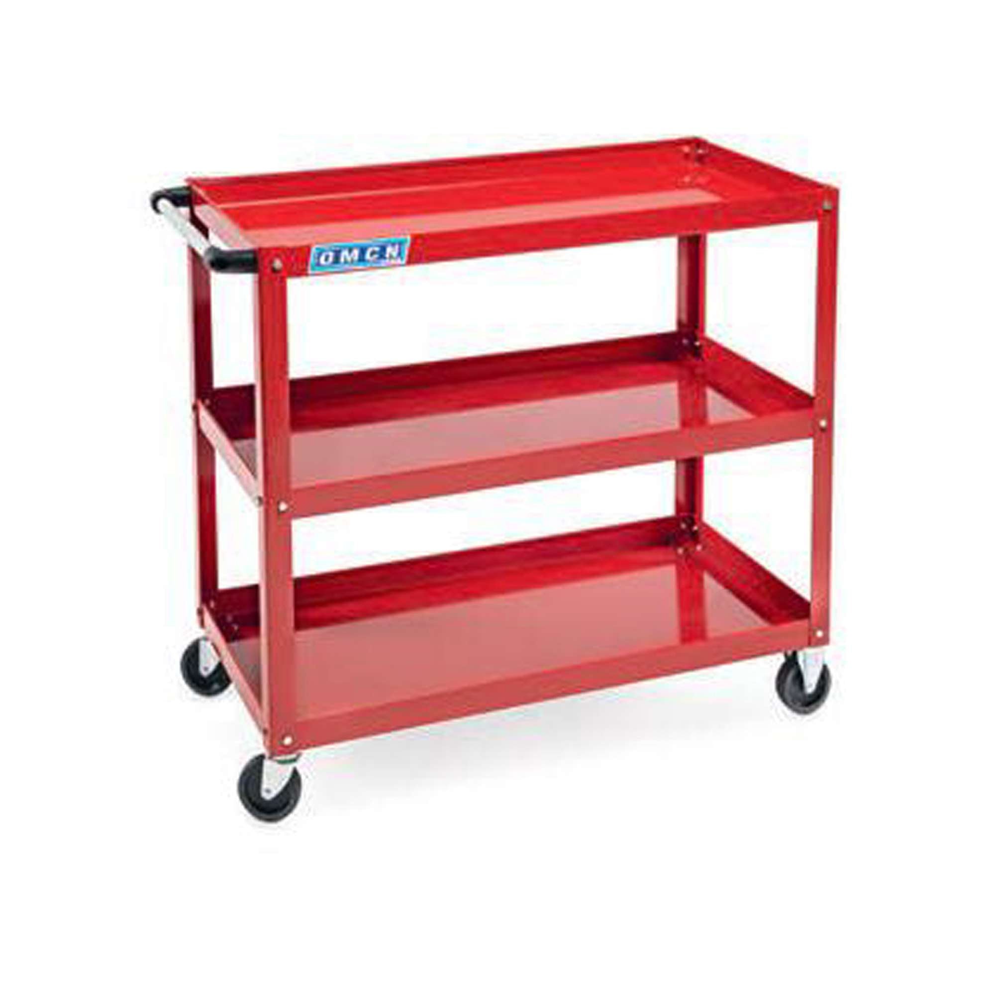 Tool trolley with 3 shelves, load capacity 150 kg, demountable - OMCN 109/BS