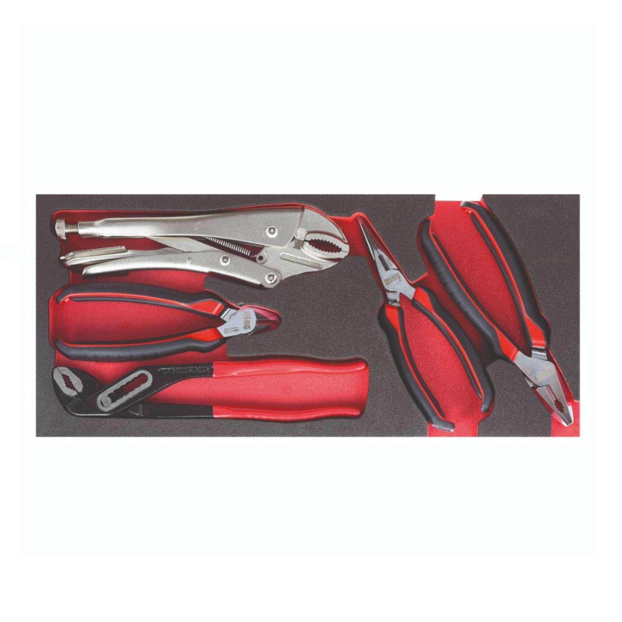 Two-coloured assorted sponge module with pliers and cutters 5pcs - Usag U05190965