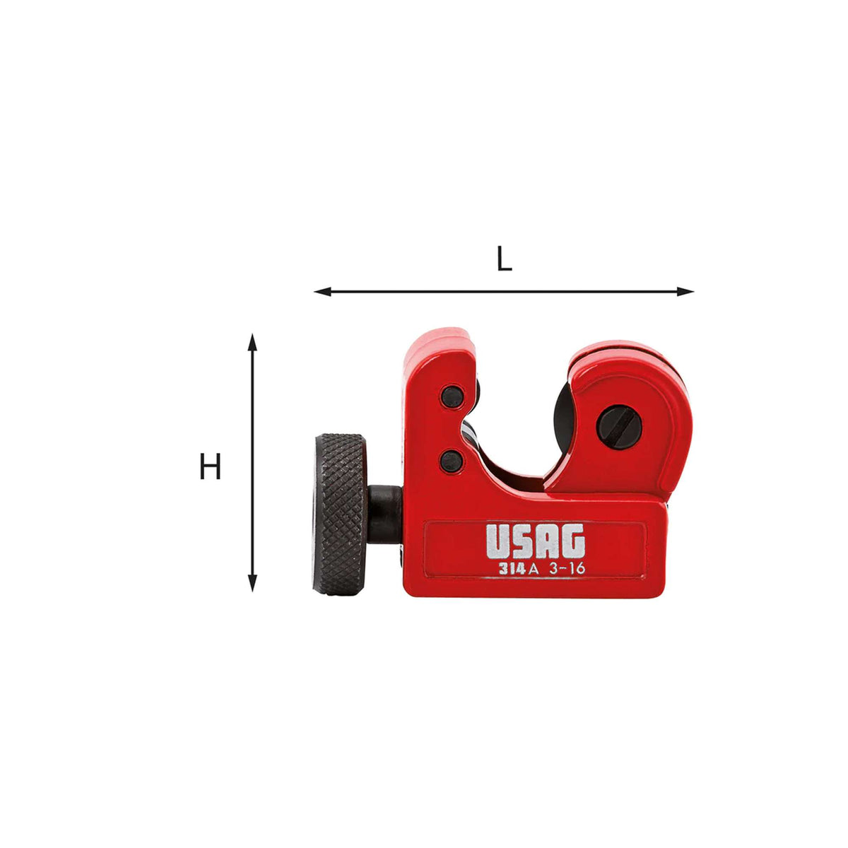 Tube pipe cutter for copper and light alloy tubes 316mm 1/8-5/8" Usag 314 A