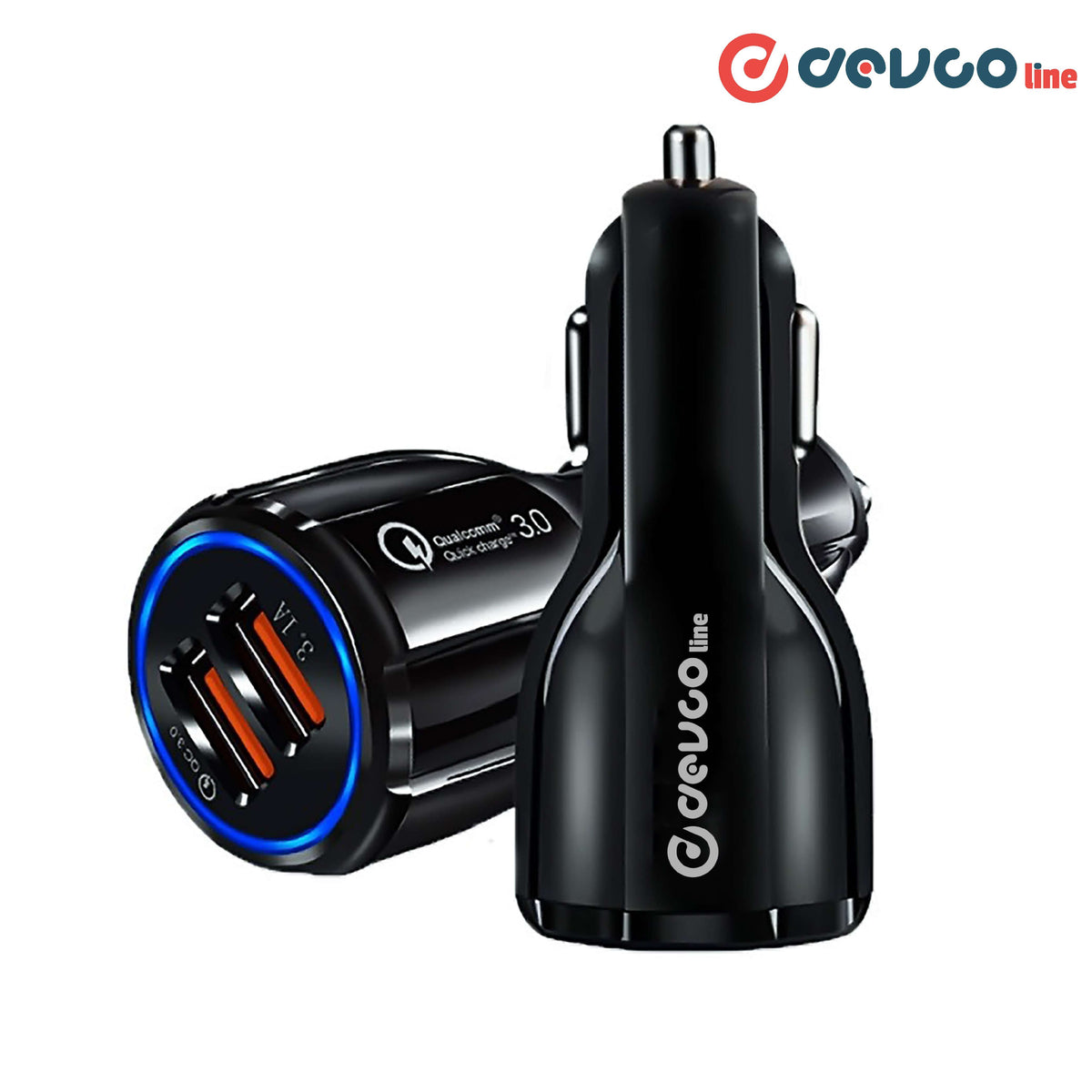 Car Power Supply USB 6.0A - DEVCOline - AT CC 2USB