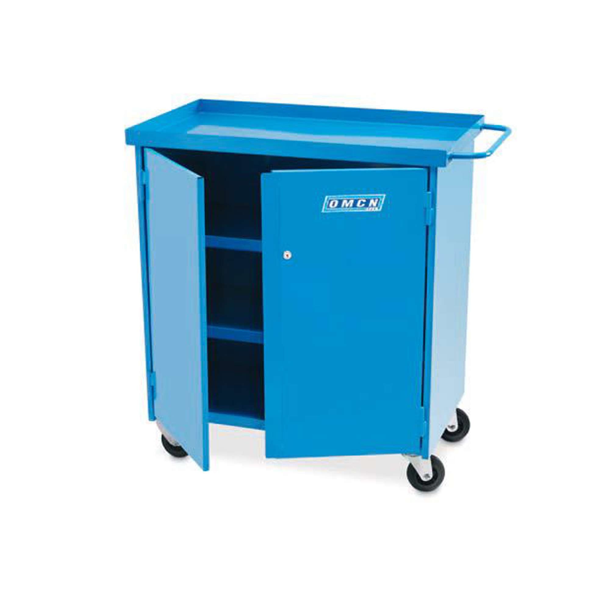 Closed 4-tier tool trolley 200 kg capacity monobloc - OMCN 210