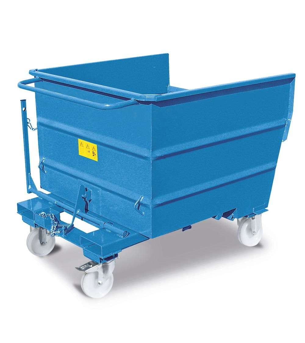 FOLDING BUCKET ON WHEELS 920 X 1370 X 900 H - STORAGE TANK - FAMI FAXLT0500000004 - BLUE