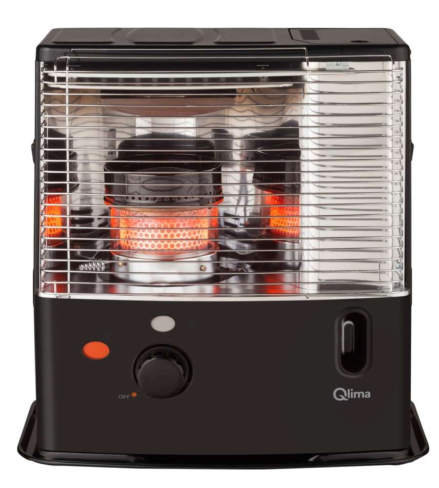 Portable battery-operated liquid fuel stove with black wick - R 3224 X Qlima