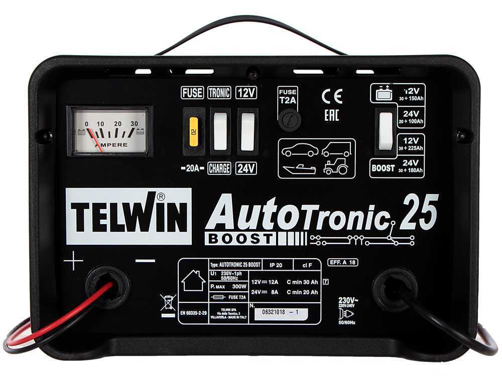 Battery charger with electronic control 25 BOOST 230V 12V/24V - 807540 Telwin