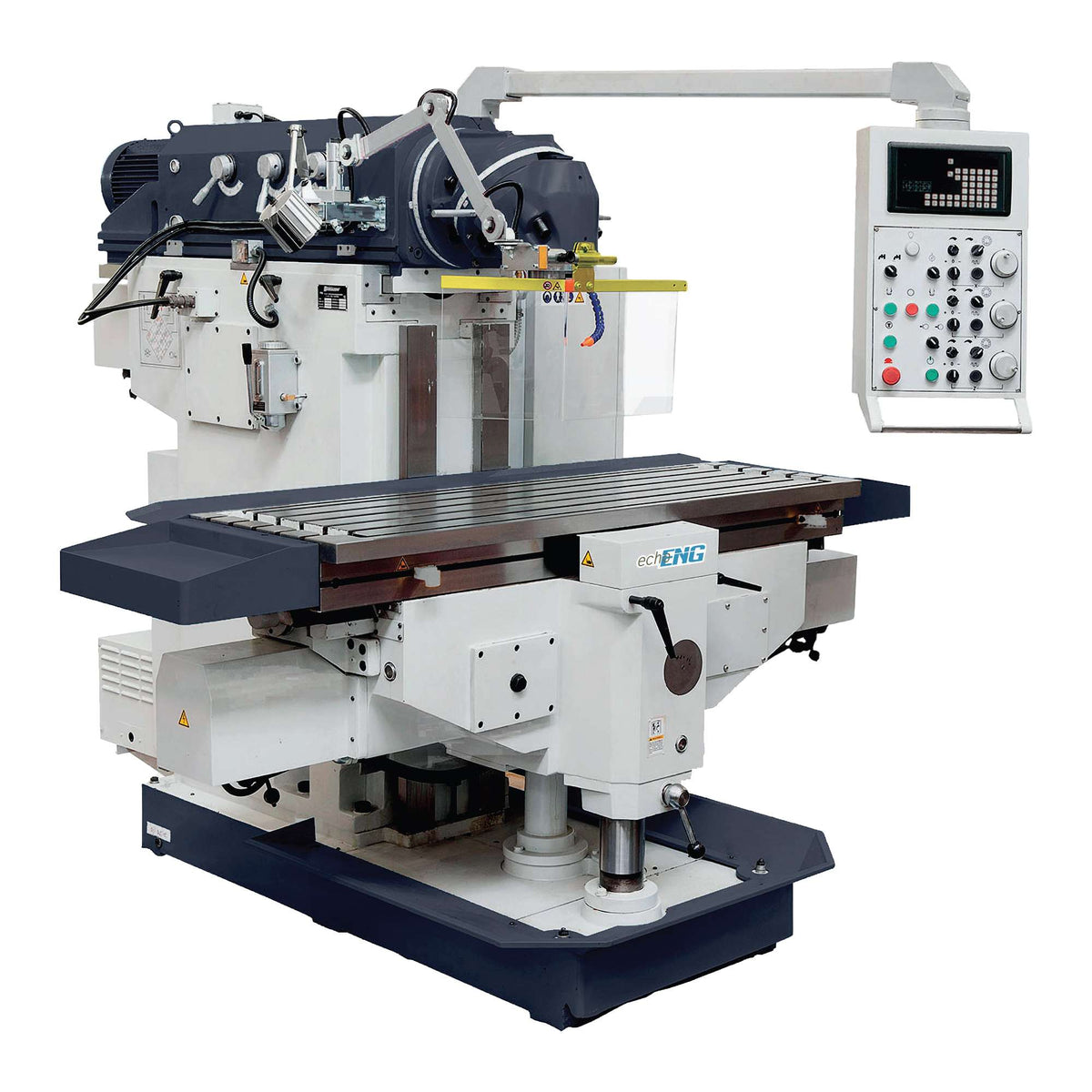 FTX-200-FC Visual Universal Milling Machine with Rotating Head and Automatic Feeds