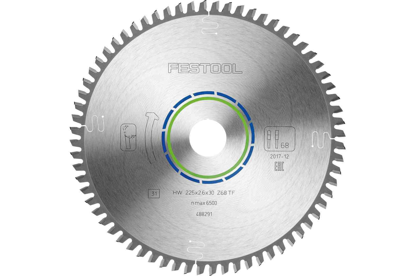 FESTOOL Saw blade HW 225X2,6X30TF68 - 488291