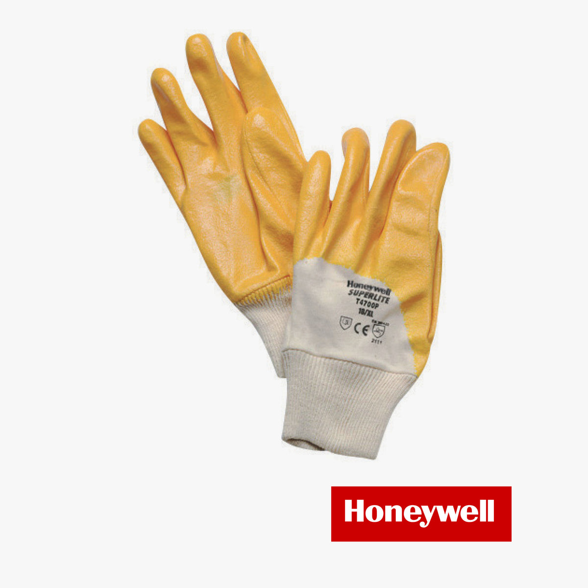 Gloves superlite plus nitr.yellow pols (10/xl , 7/s , 8/m , 9/l)
