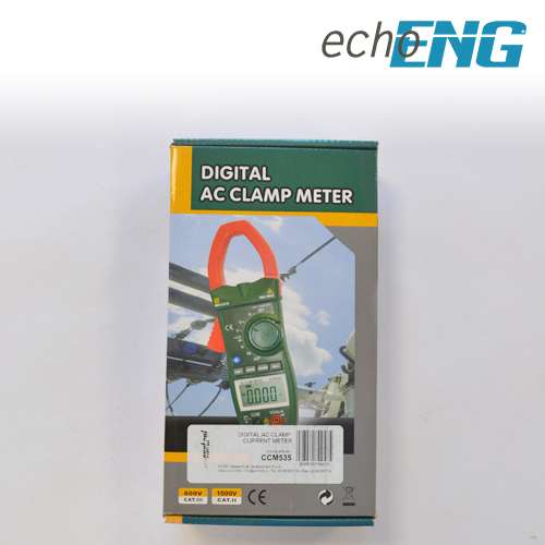 Digital current clamp, AC 600A CAT III 600V TRMS professional - CCM535