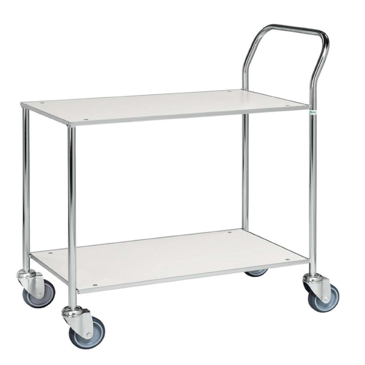 Weißer Servierwagen mit 2 Ablagen, LxBxH (mm) 840x430x970 - Kongamek