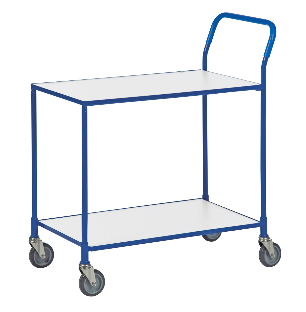 Kleinerer Tischentrolley mit 2 Ablagen, L x B x H (mm) 1020 x 555 x 965 Kongamek
