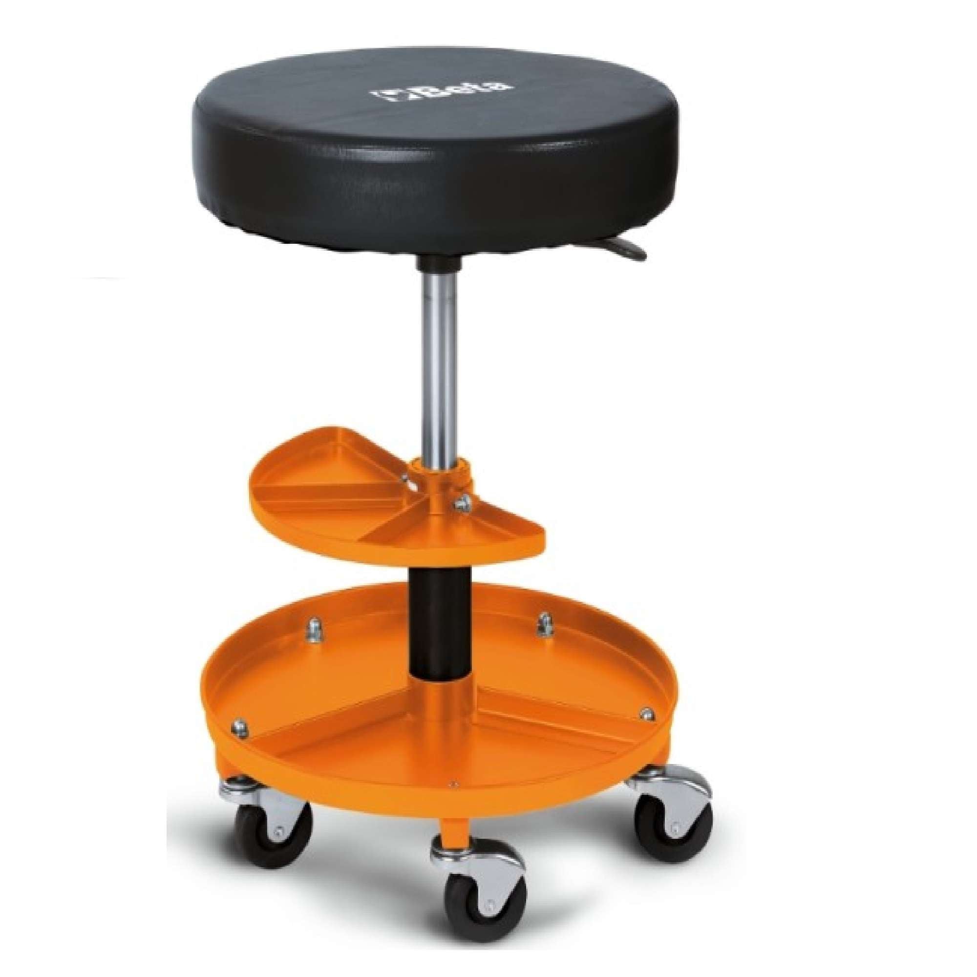 Swivel seat with height-adjustable tray via piston Beta 22500011