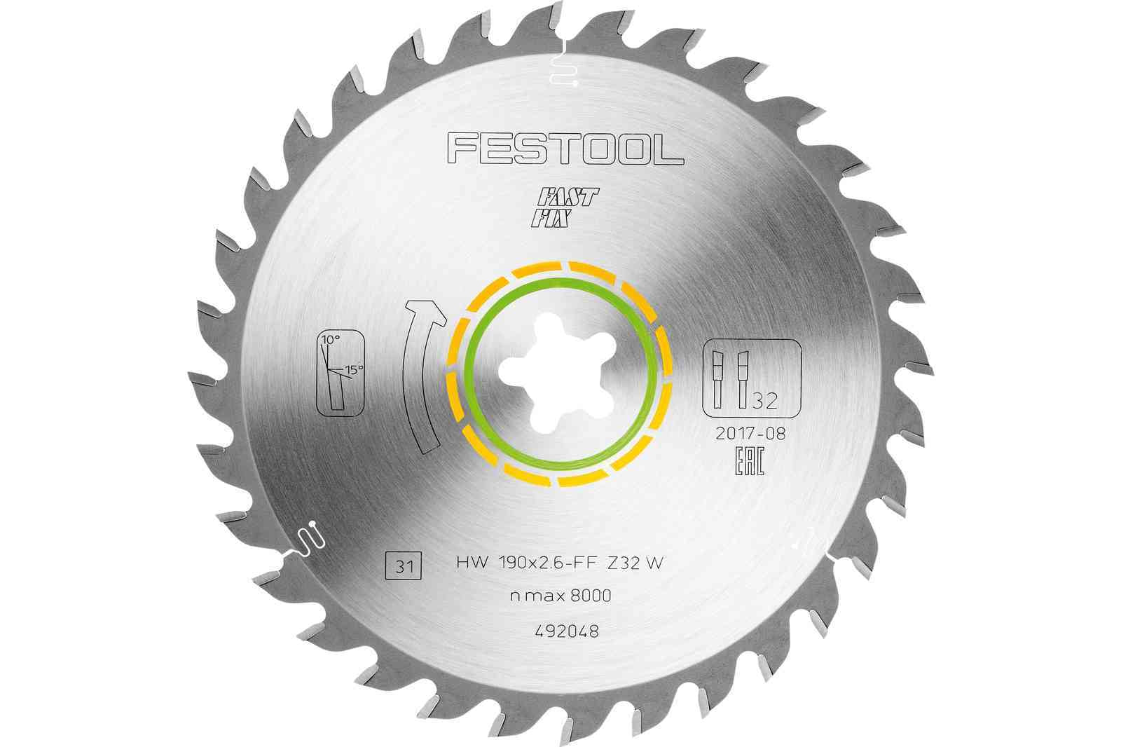 FESTOOL Saw blade wood universal 190X2,6 FF W32 - 492048