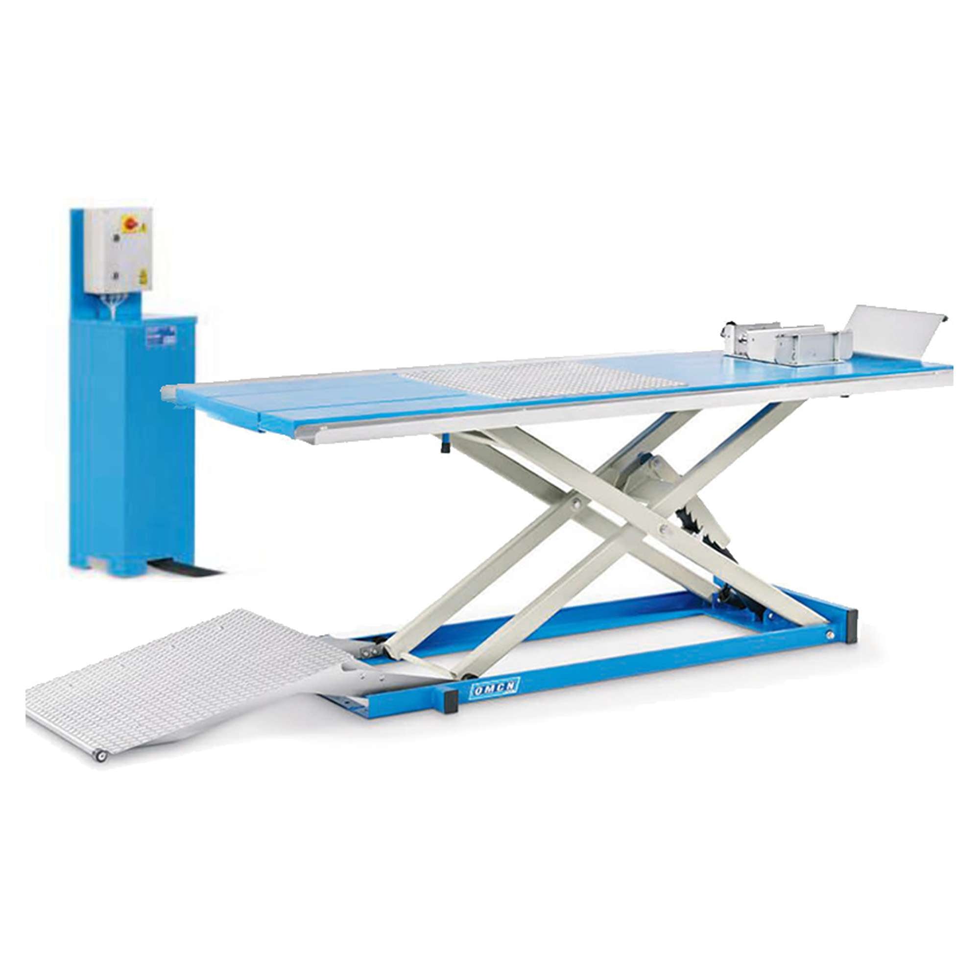 Motorbike lift 500 kg, concealed electro-hydraulic pump - OMCN 196/PL-SP