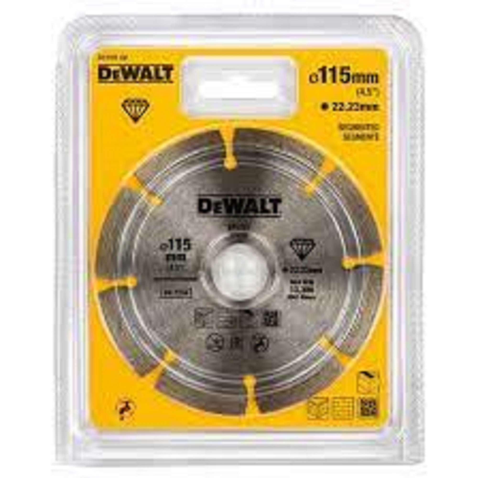 Diamond cutting disc DEWALT DT3702-QZ 115 X 22.2 X 7 MM