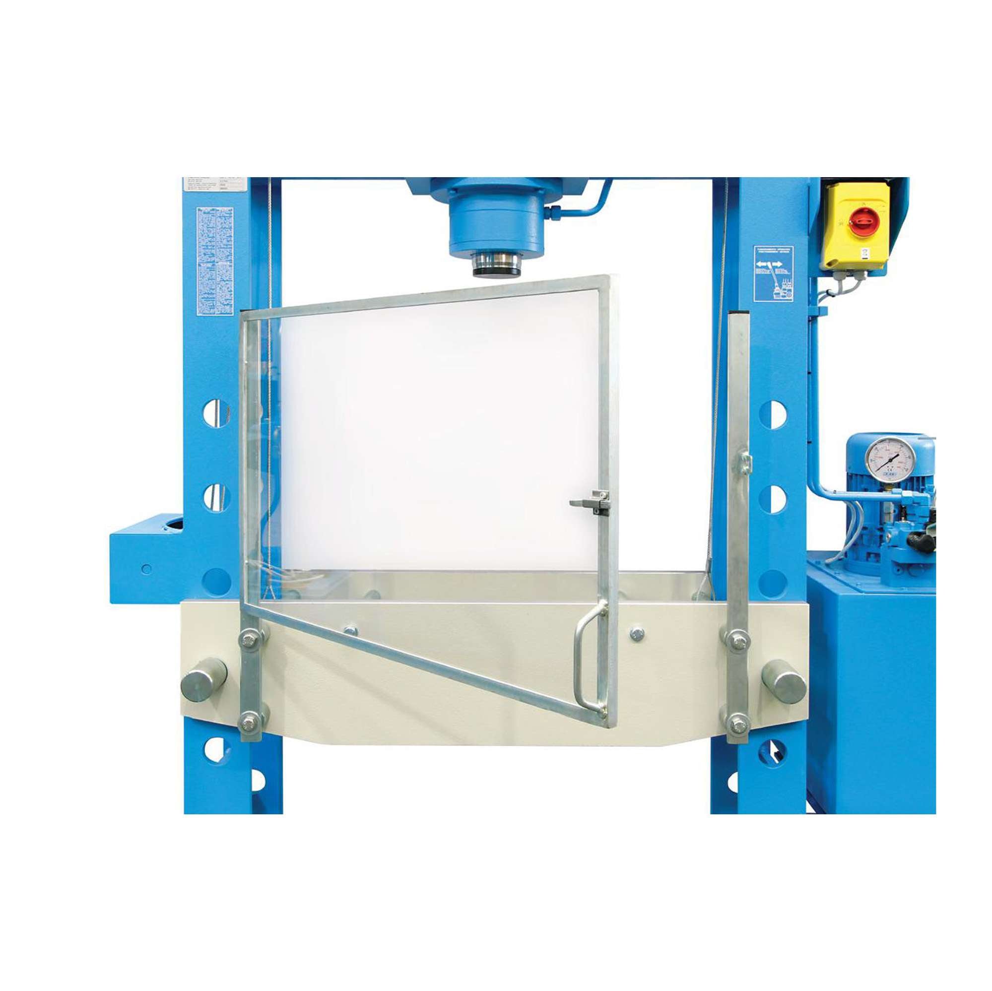 Front protection panel for presses OMCN