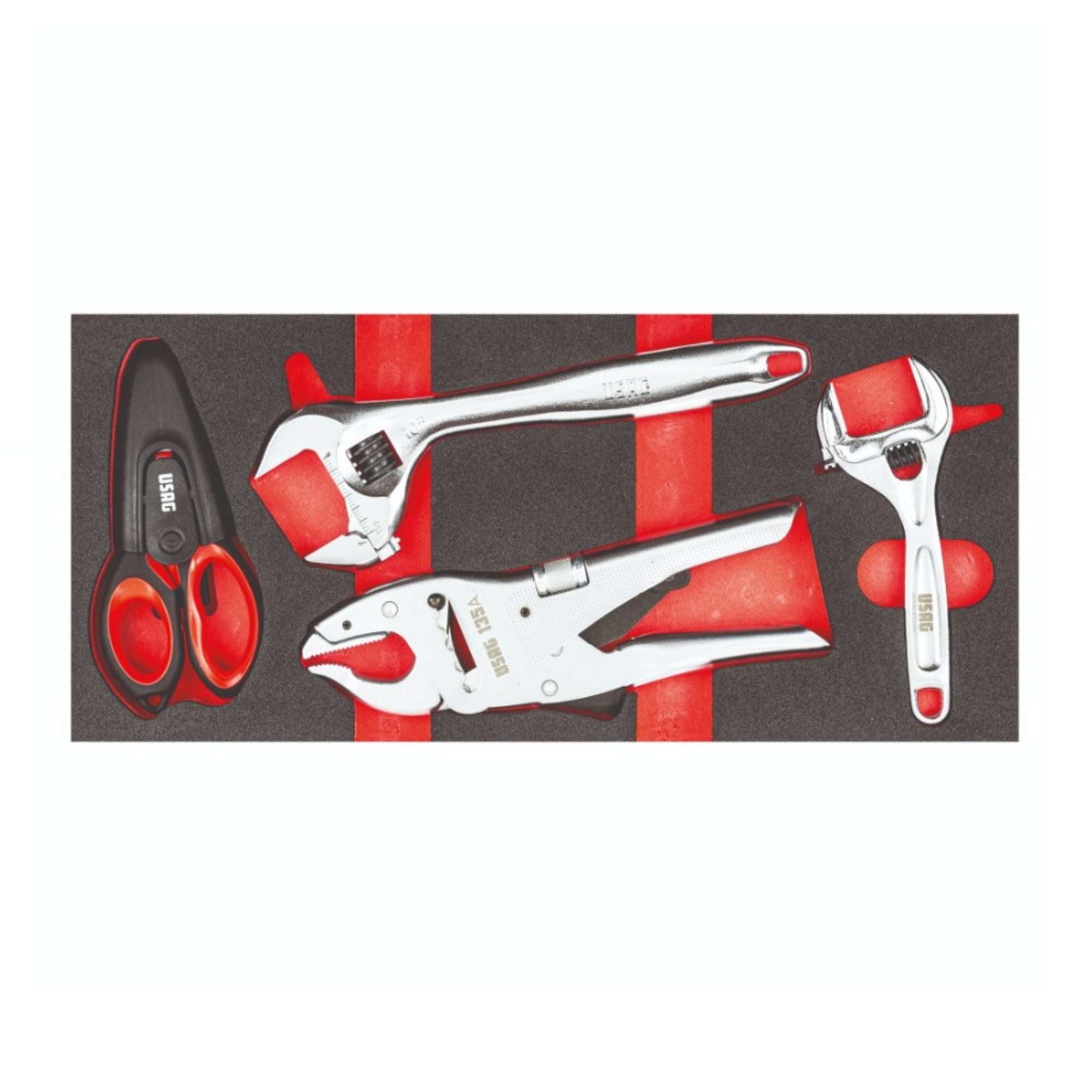 Two-coloured assorted sponge template 4pcs - Usag U05191015