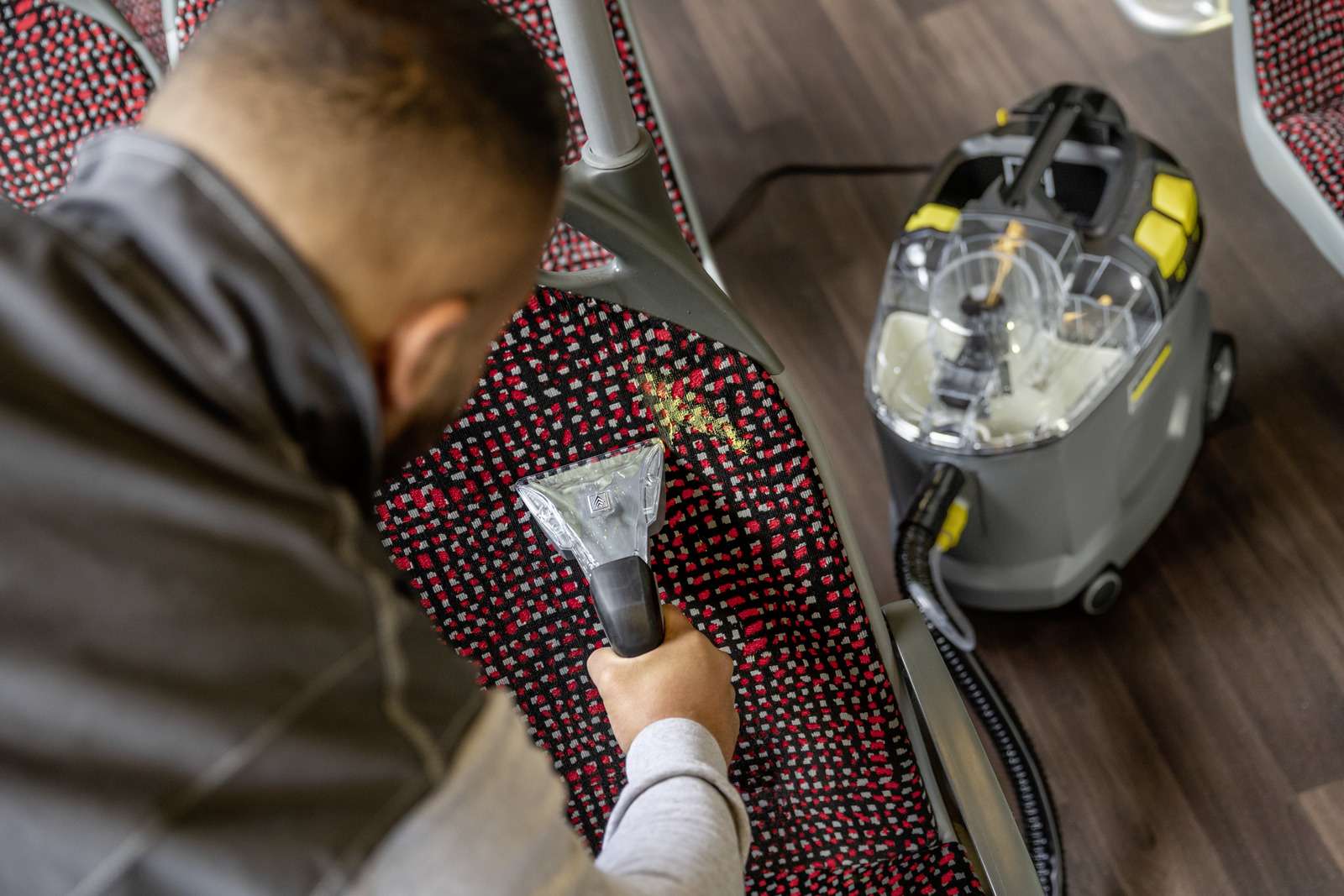 Karcher-Professional carpet washer and carpet cleaner Puzzi 8/1 extraction spray with manual nozzle-Karcher