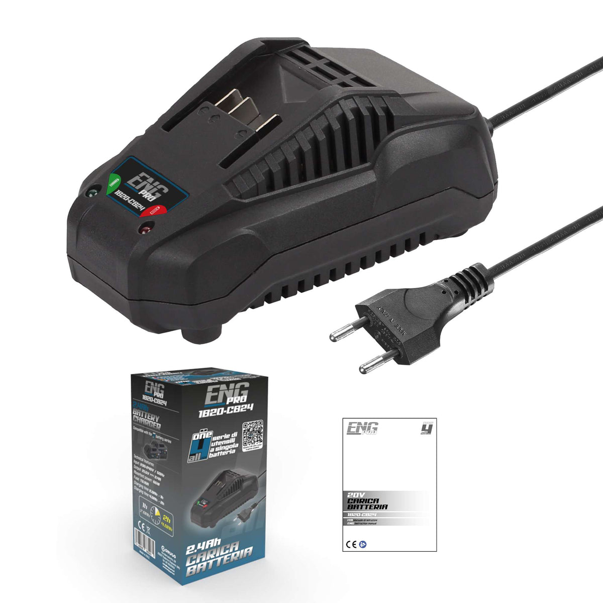 2,4A Ladegerät ONE4ALL für 20V Akku - ENG PRO