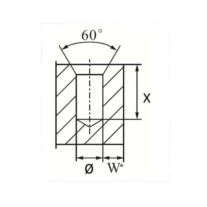 Hardened steel self-tapping bush M12x1.75 - Fixi