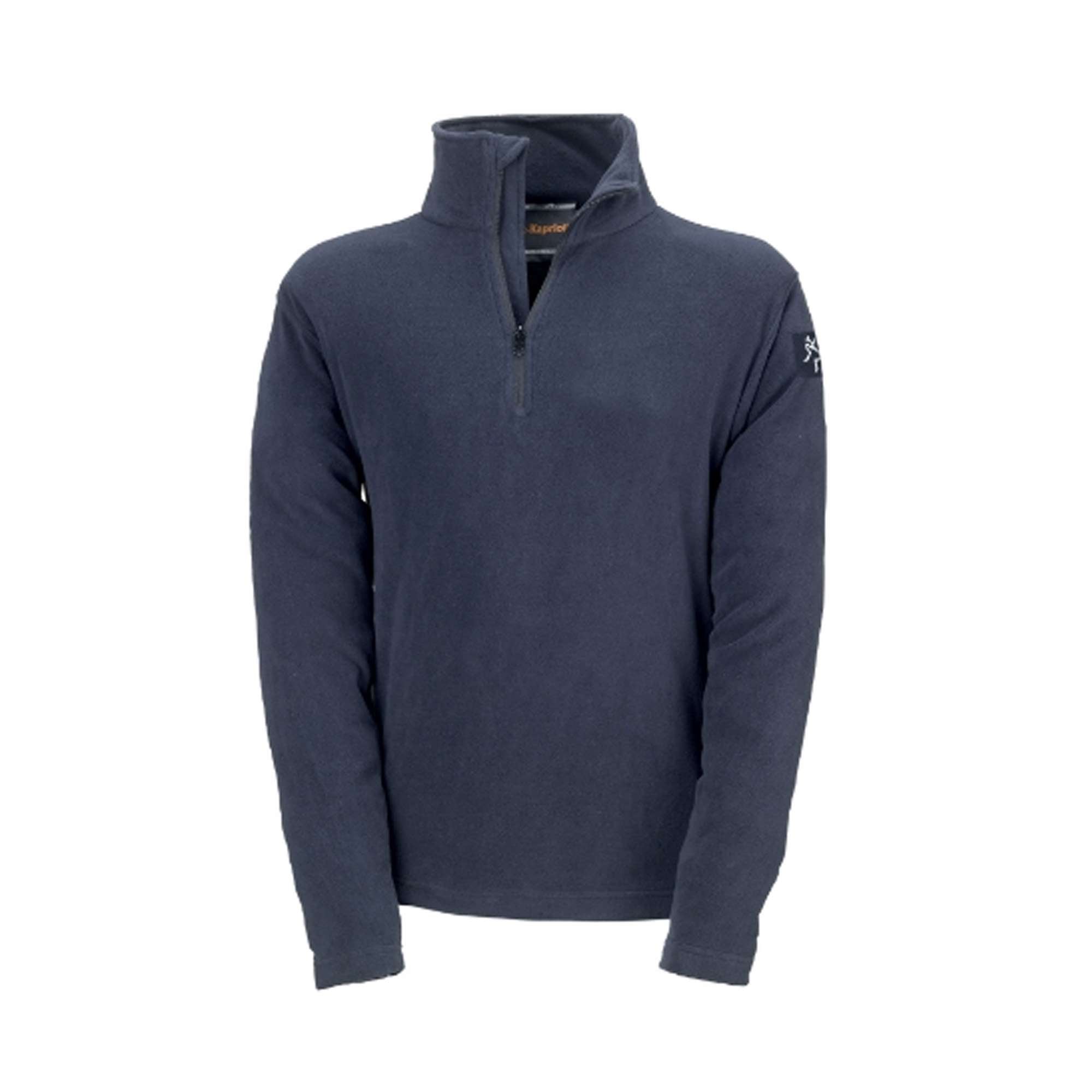 Grey microfleece with half-zip closure - Kapriol