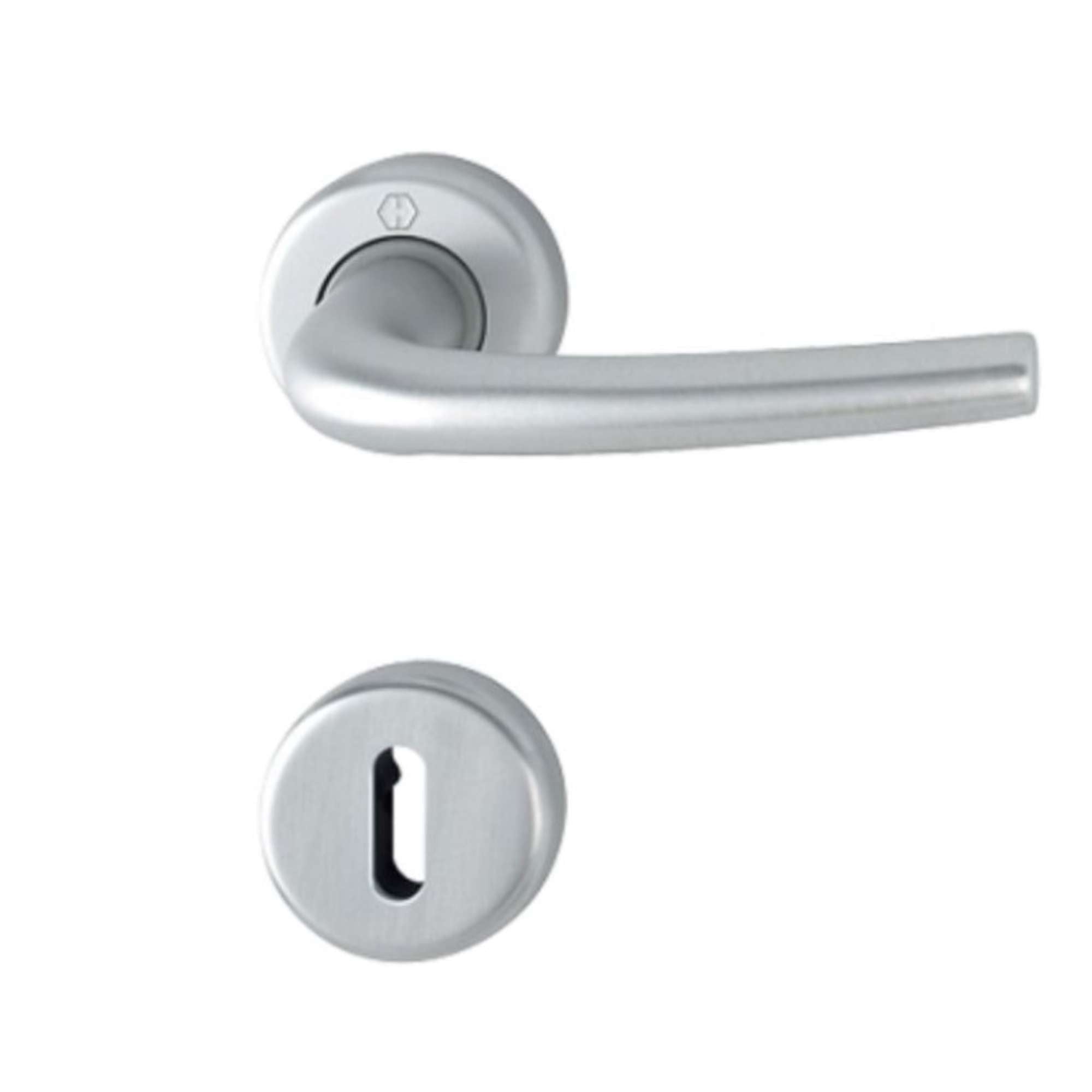 Seattle F94-1 satin chrome handle with escutcheon and spout - Hoppe 11807040