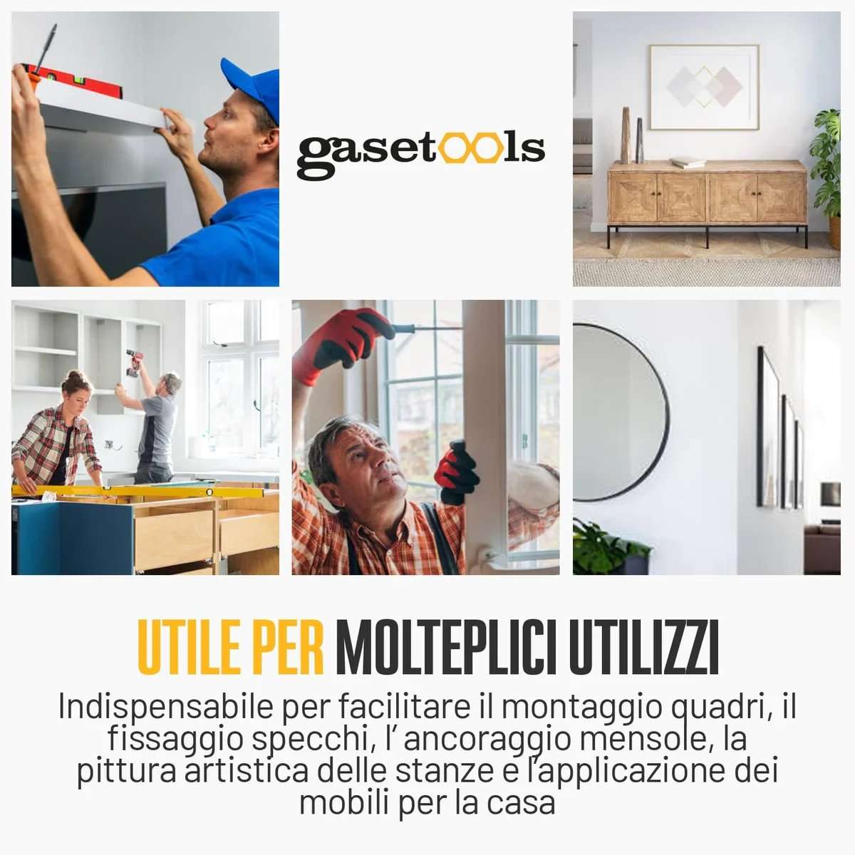 Self-levelling, dual-levelling, long-life laser level - GASETOOLS G-001