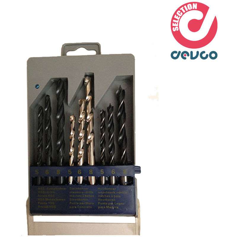 Set of 9 professional iron, wall and wood tips - Casals - E1816