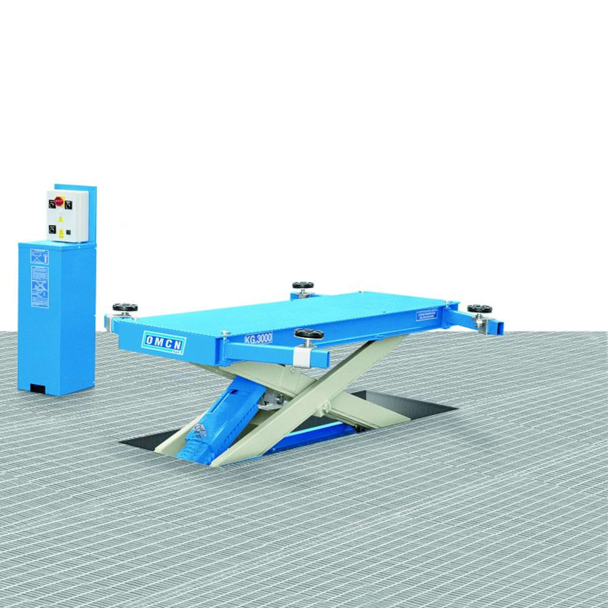 Electro-hydraulic scissor lift capacity 3000 kg retractable - OMCN 540/A