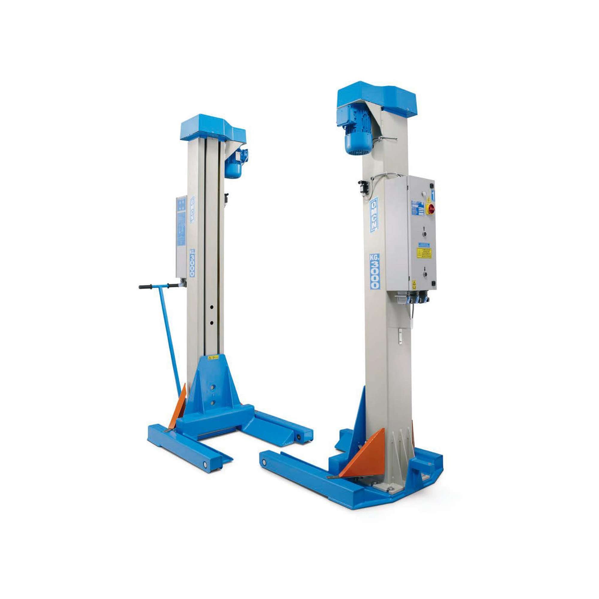 Electromechanical lift with 6 mobile columns capacity 4000 kg OMCN 953/A