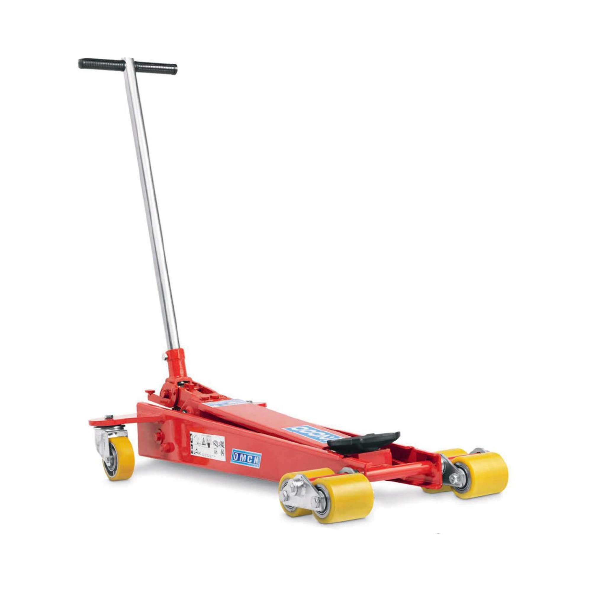 Hydraulic trolley lift 2000kg, 520mm, with tilting rollers OMCN 1120/F