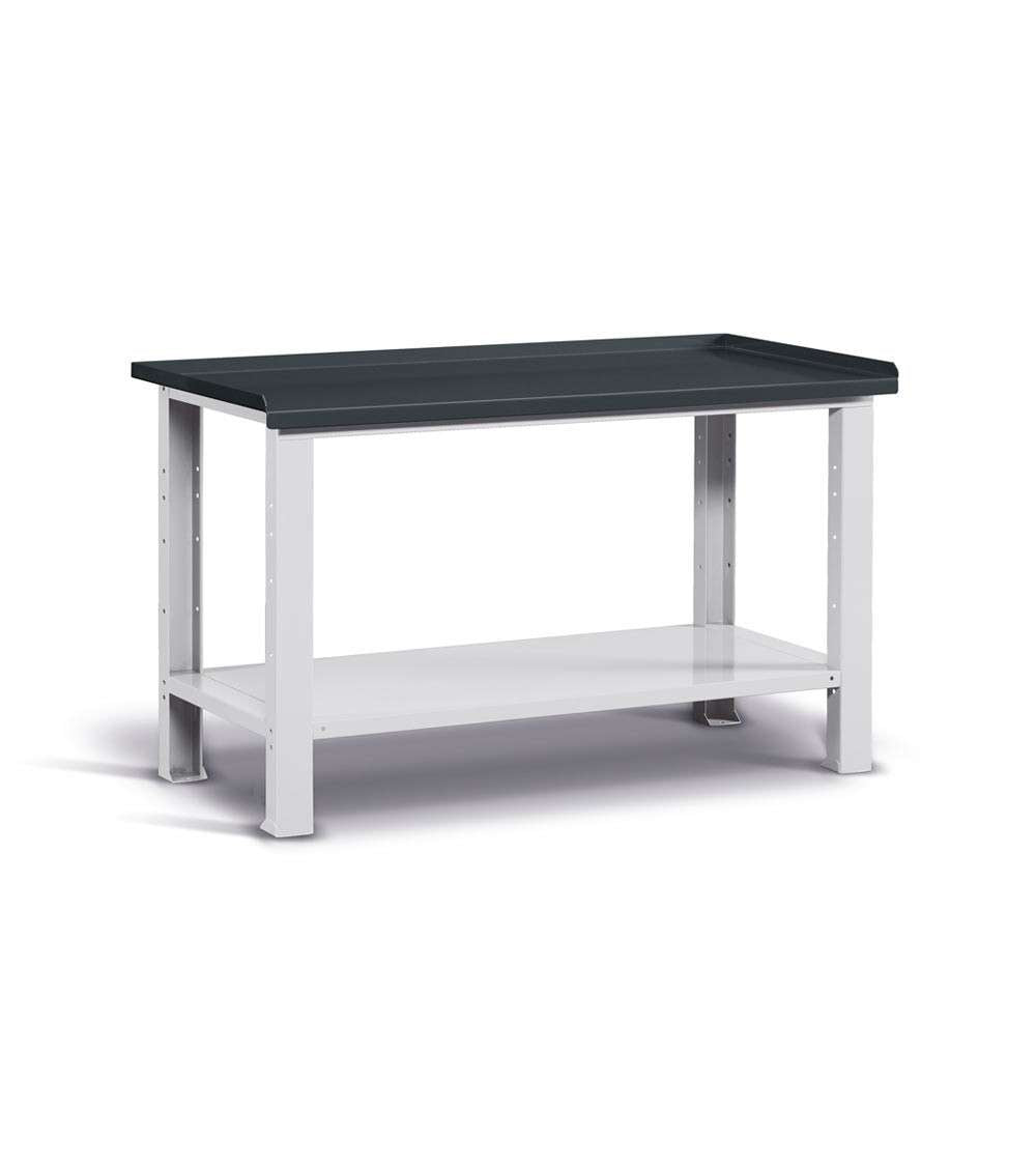 WORKSHOP WORKBENCH 1507 x 705 x 855 H - STEEL TOP - FAMI FBG01S1500F00PD - ANTHRACITE/GREY - DISASSEMBLED