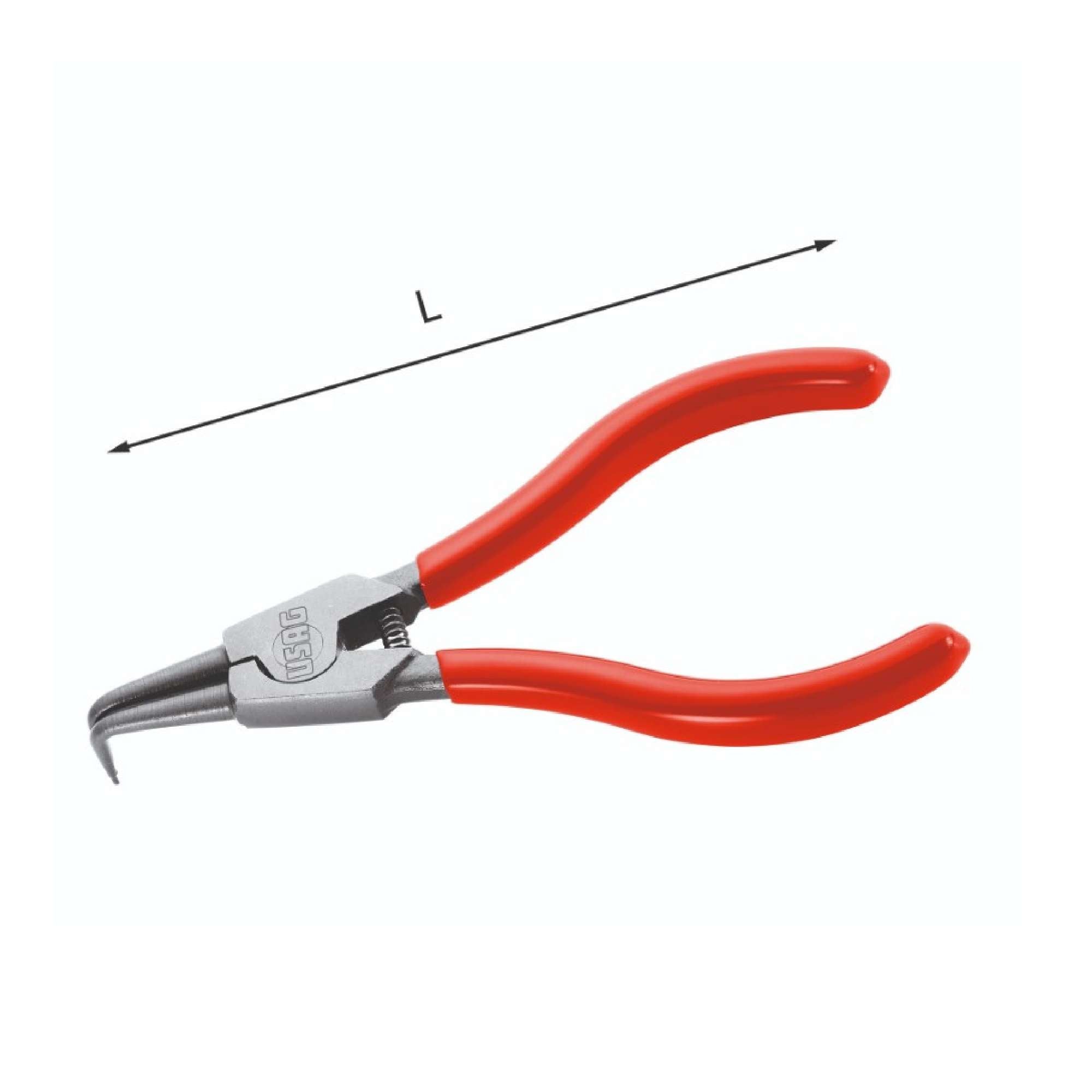 90 bent beak pliers for outer snap rings 19-60 - Usag U01280034
