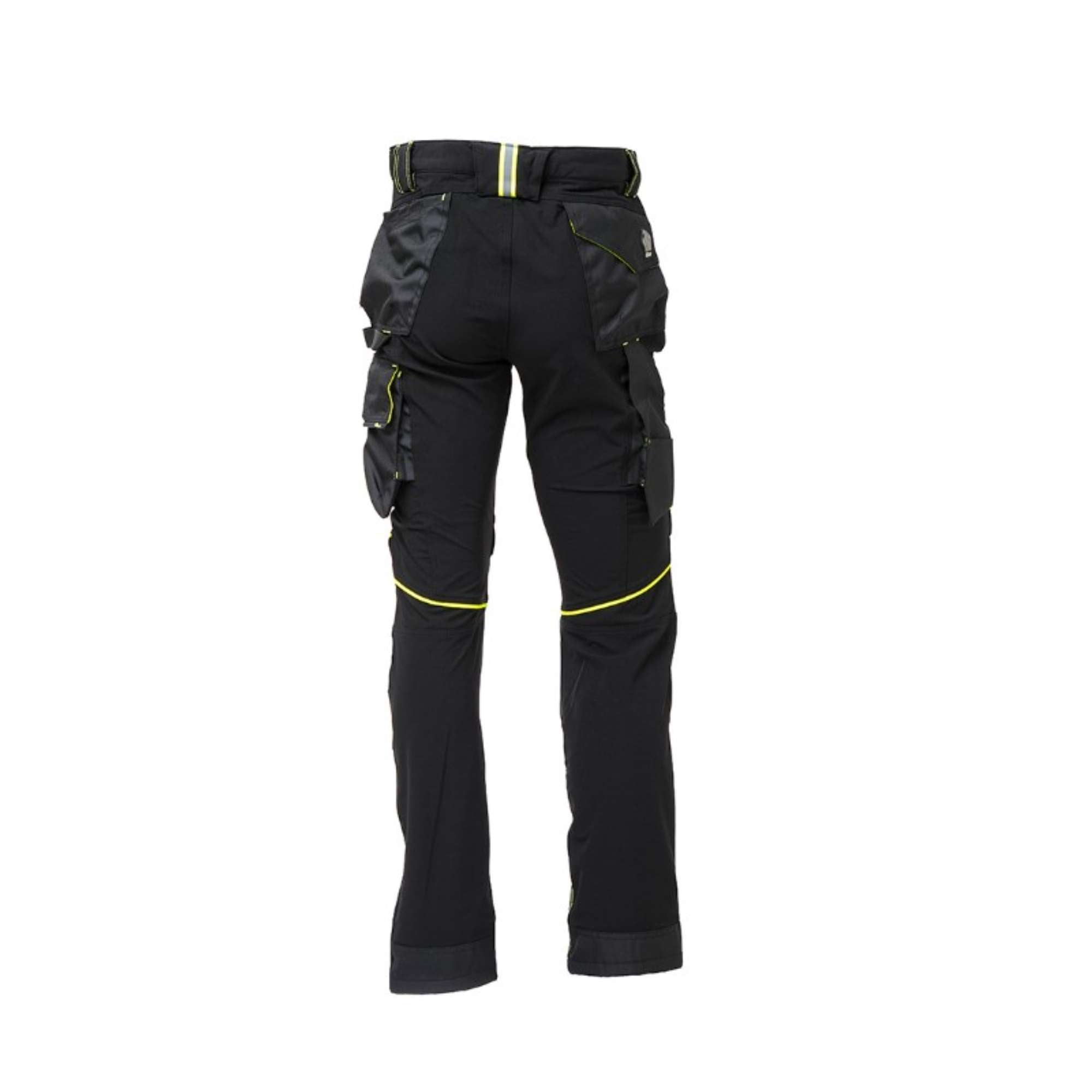 Black Carbon work pants, slim fit and water repellent - U-Power Atom PE145BC