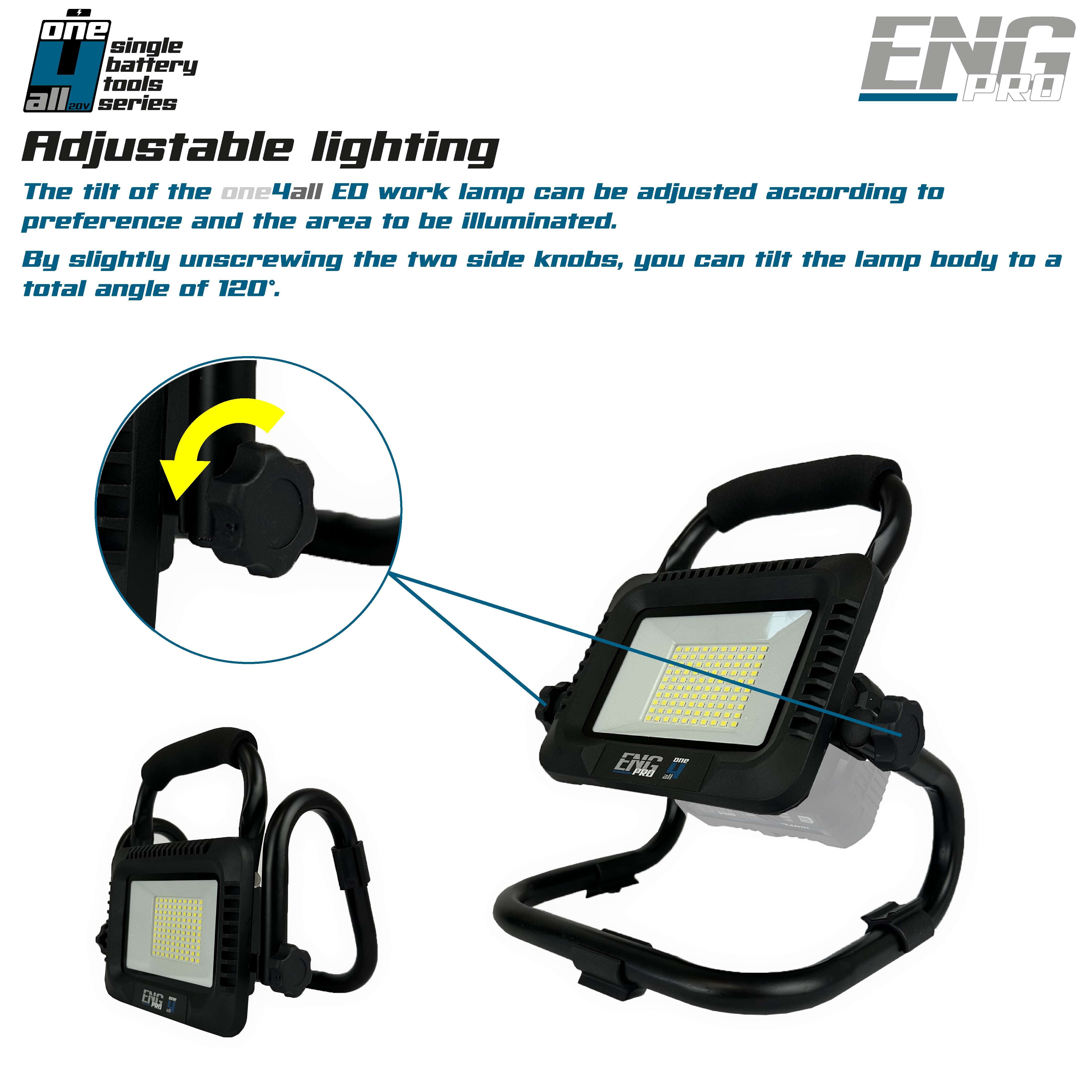 Cordless Work Light - Professional Line ONE4ALL 20V ENGPRO 1B20-LLED