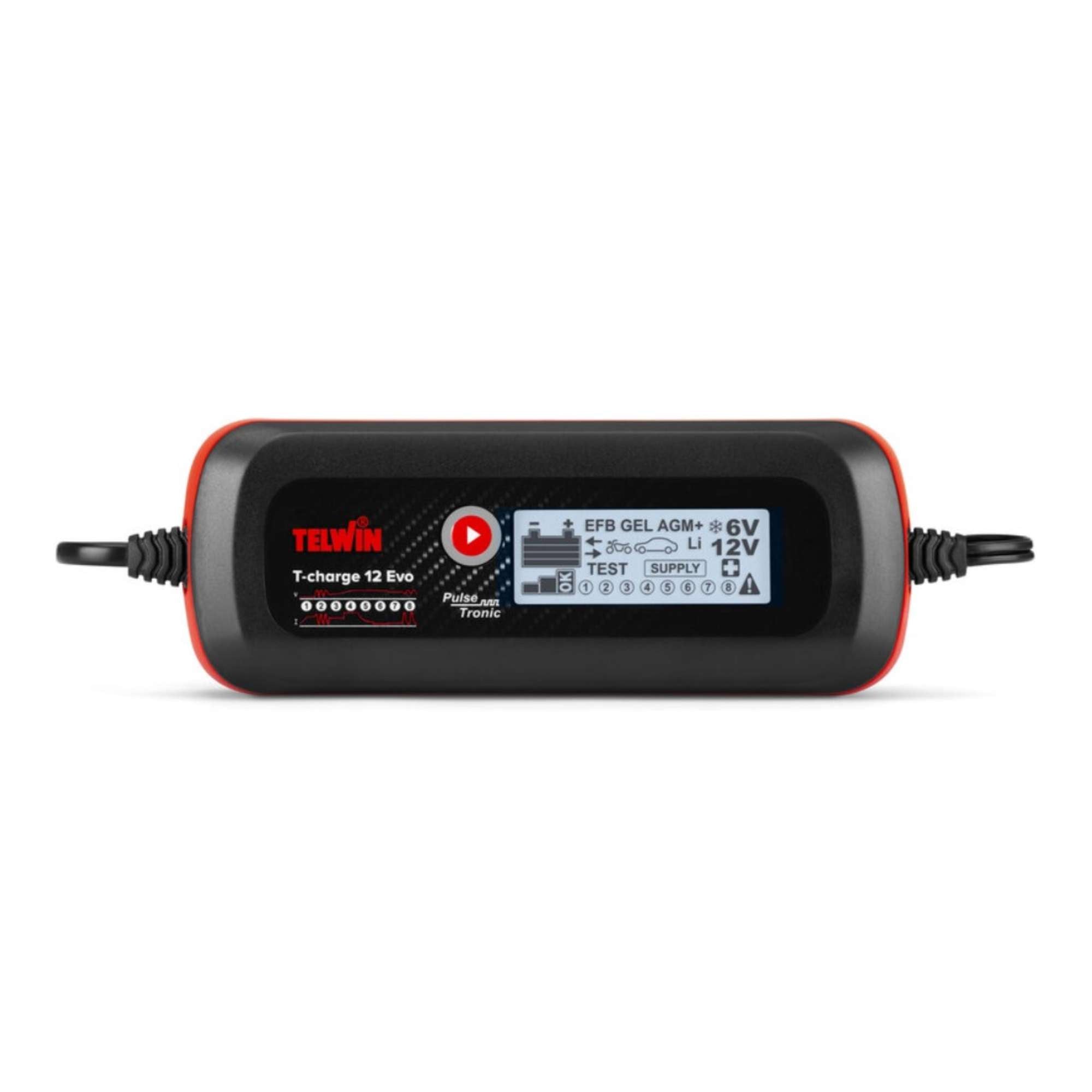 T-Charge 12Evo 6/12V Charger - Telwin TCHARGE12EVO