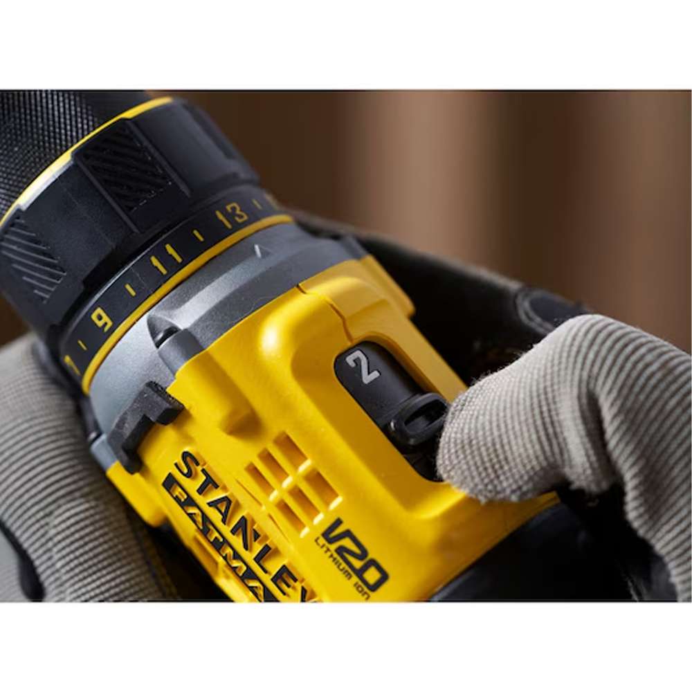 Cordless drill driver brushless 18V V20 Stanley Fatmax 2.0Ah SFMCD720D2K-QW