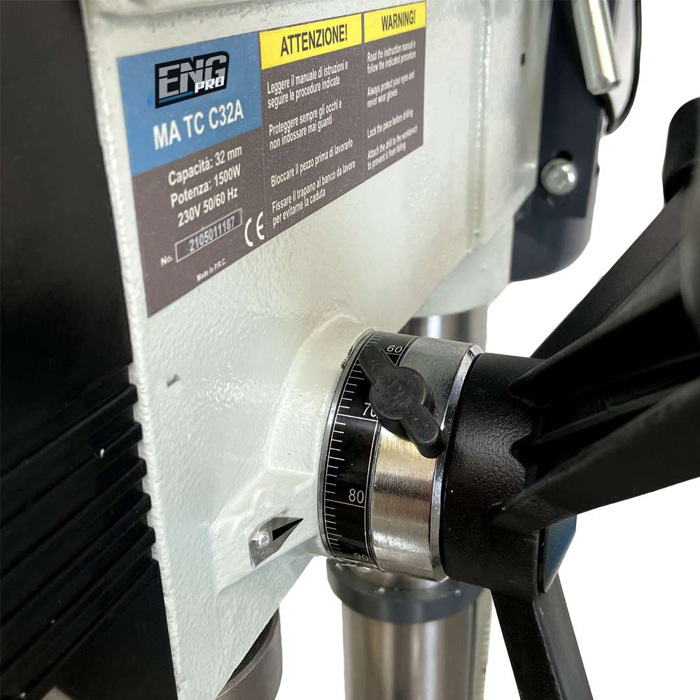 Column drilling machine with belt 32mm 400V/3Ph - echoENG - MA TC C32B