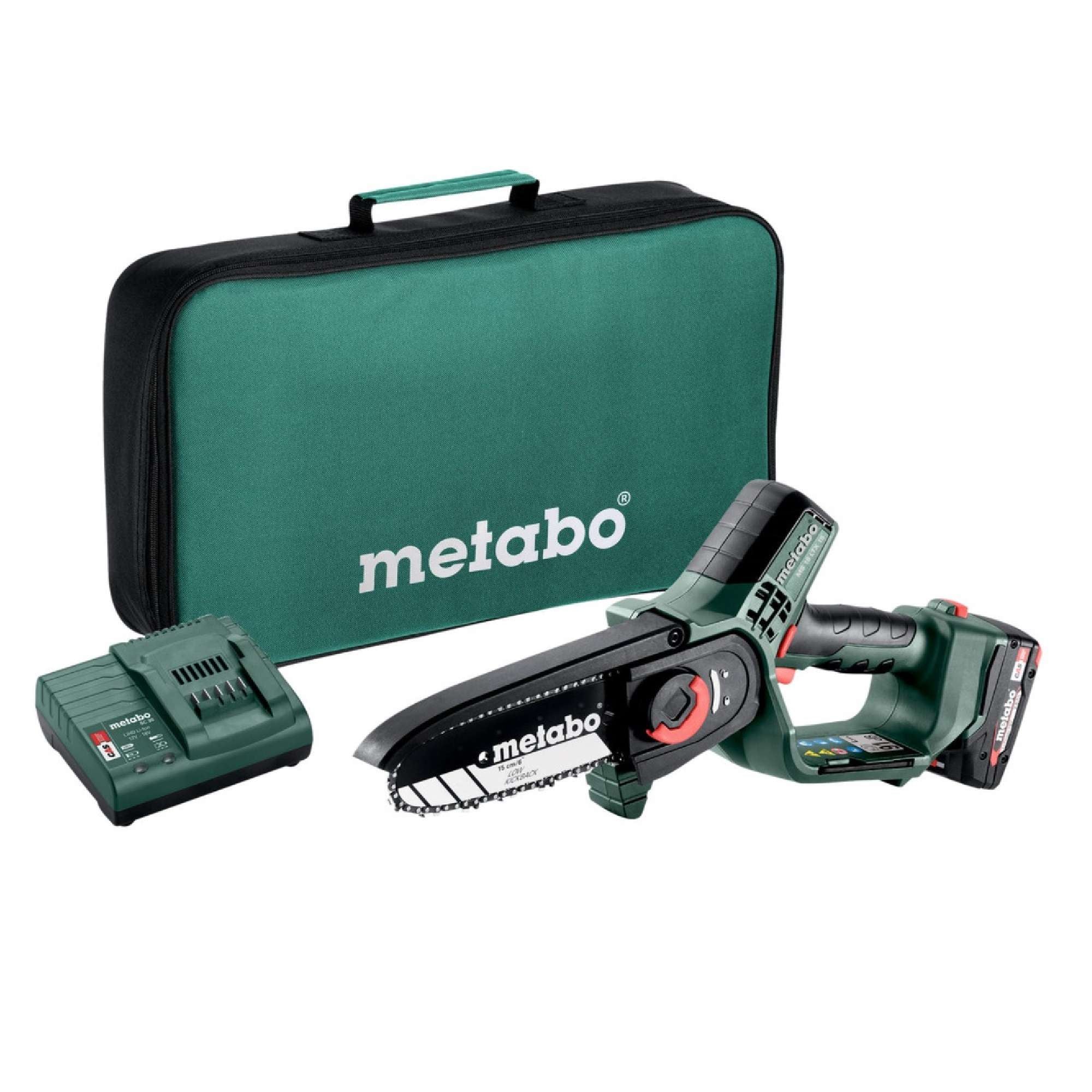 Cordless pruner + 1 battery 2Ah - Metabo MS 18 LTX 15