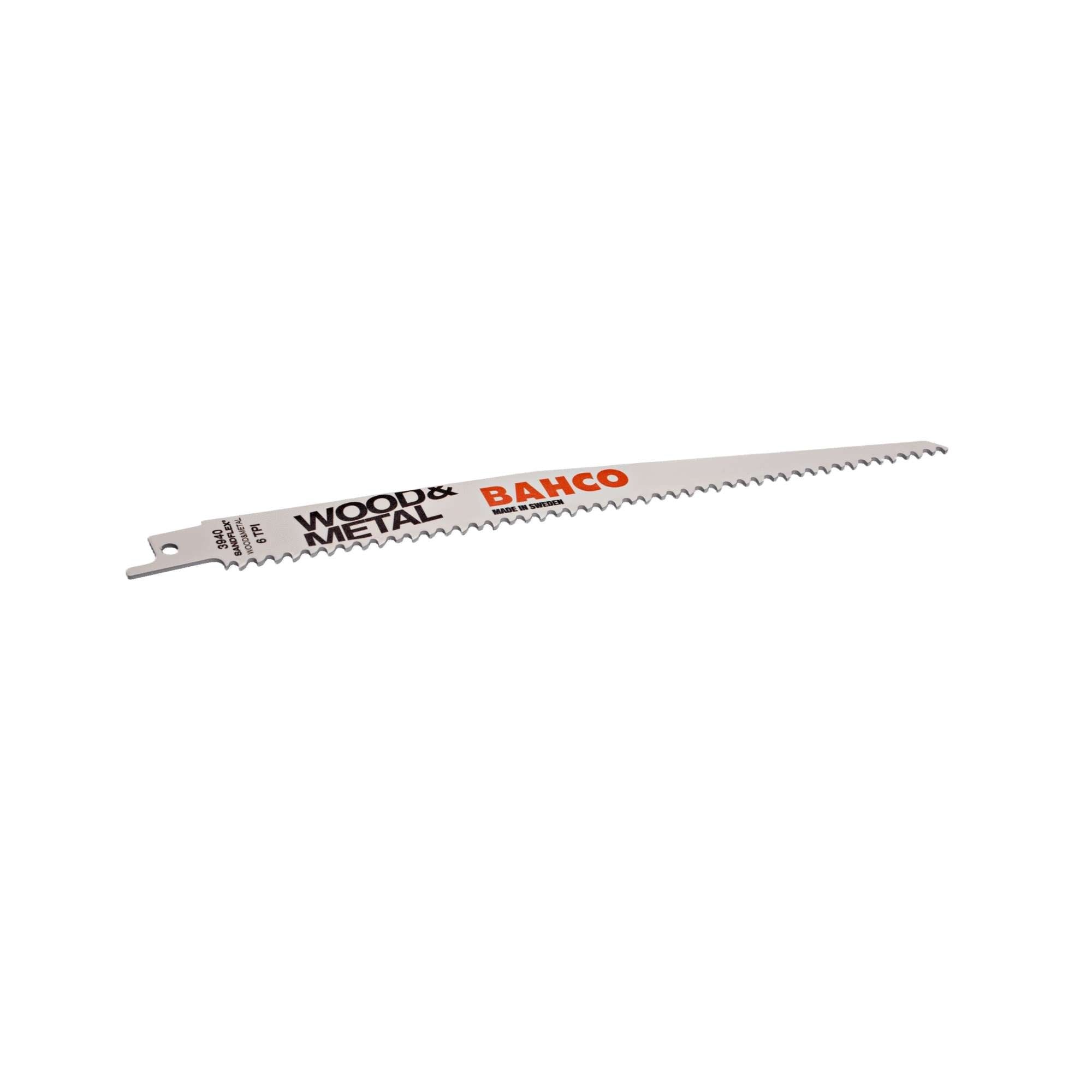 5 150mm reciprocating saw blades usable with wood and metal 5/8 TPI Bahco