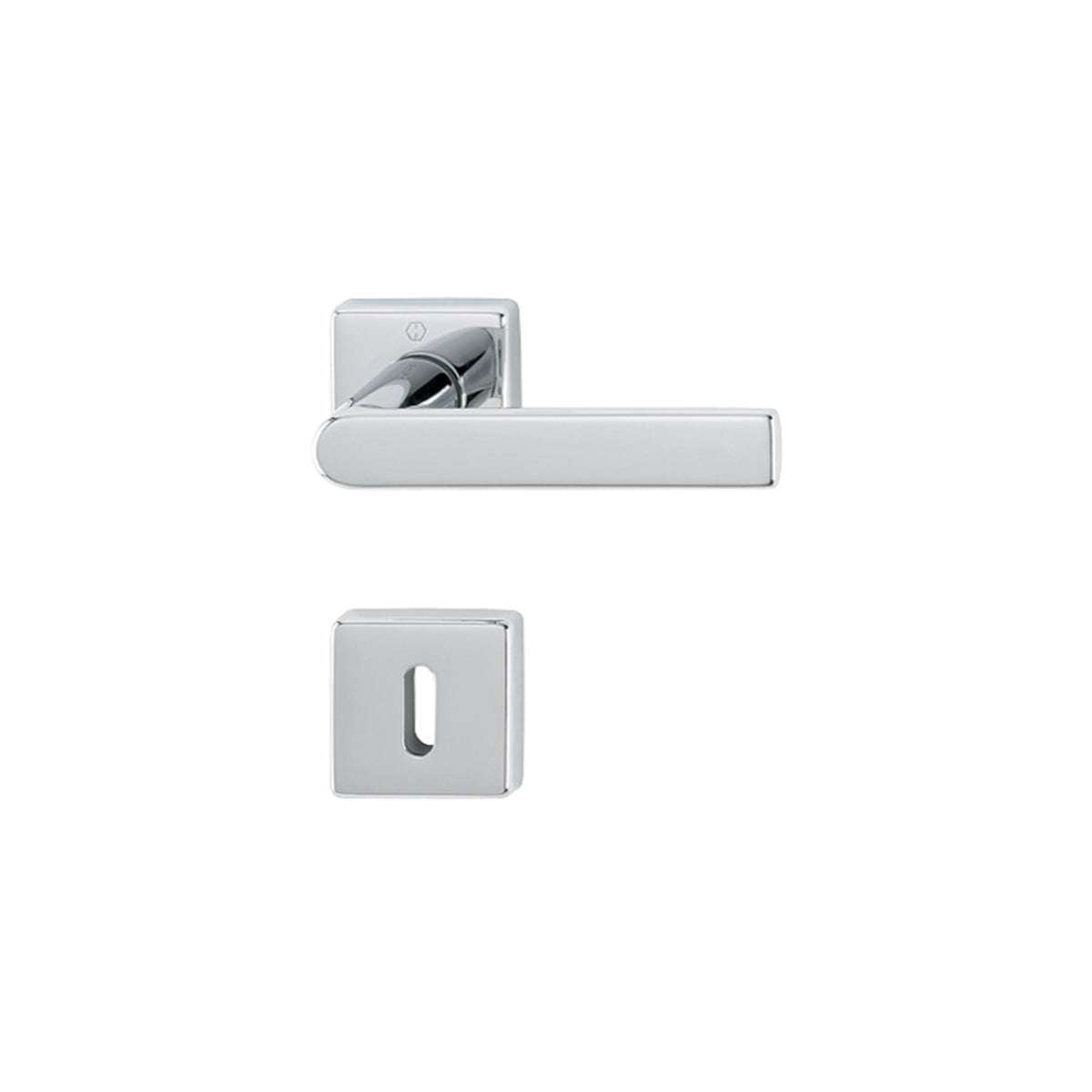 Los Angeles handle on rosette and spout F 49-R polished chrome - Hoppe 3719045