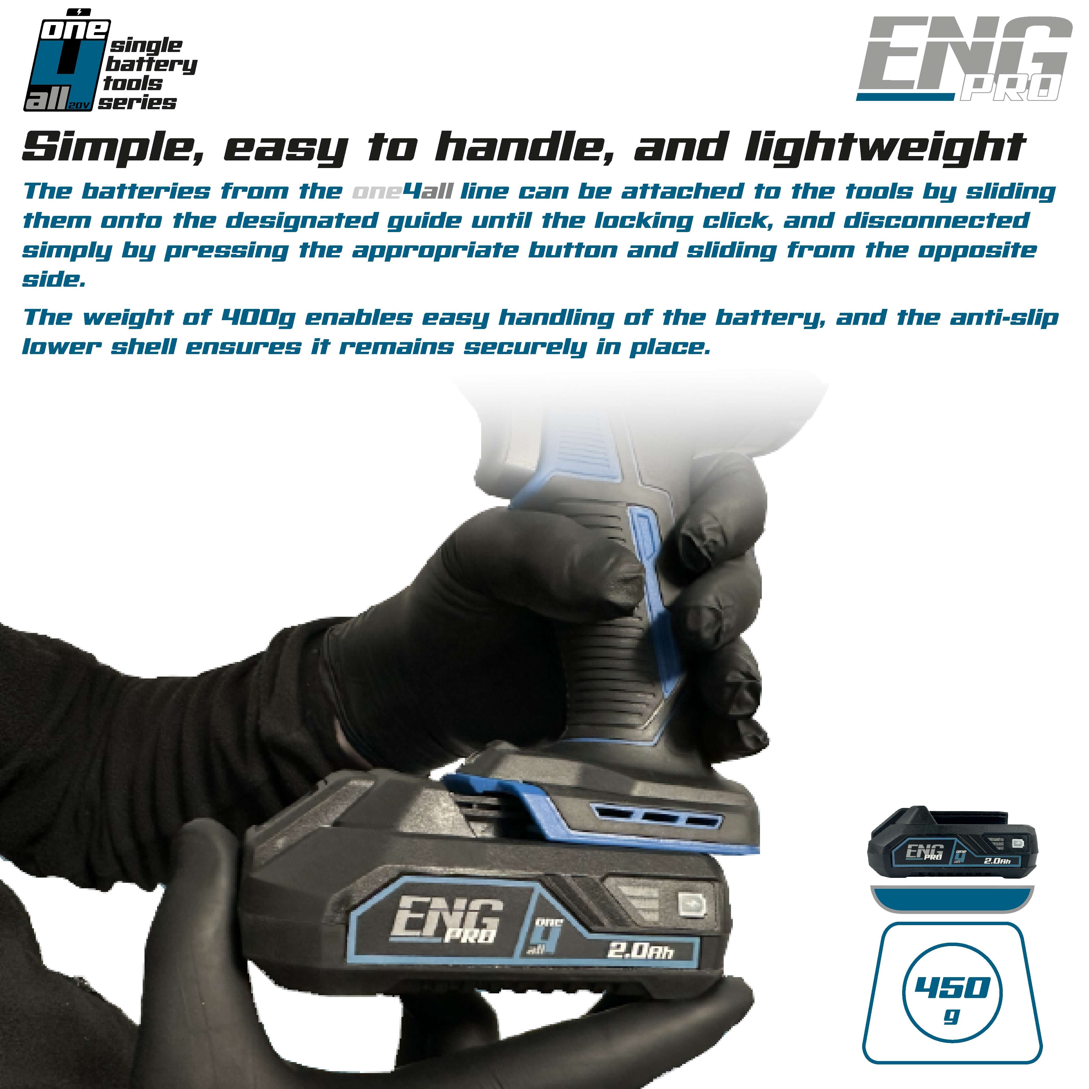 Battery 20V 2.0 Ah ONE4ALL - ENG PRO